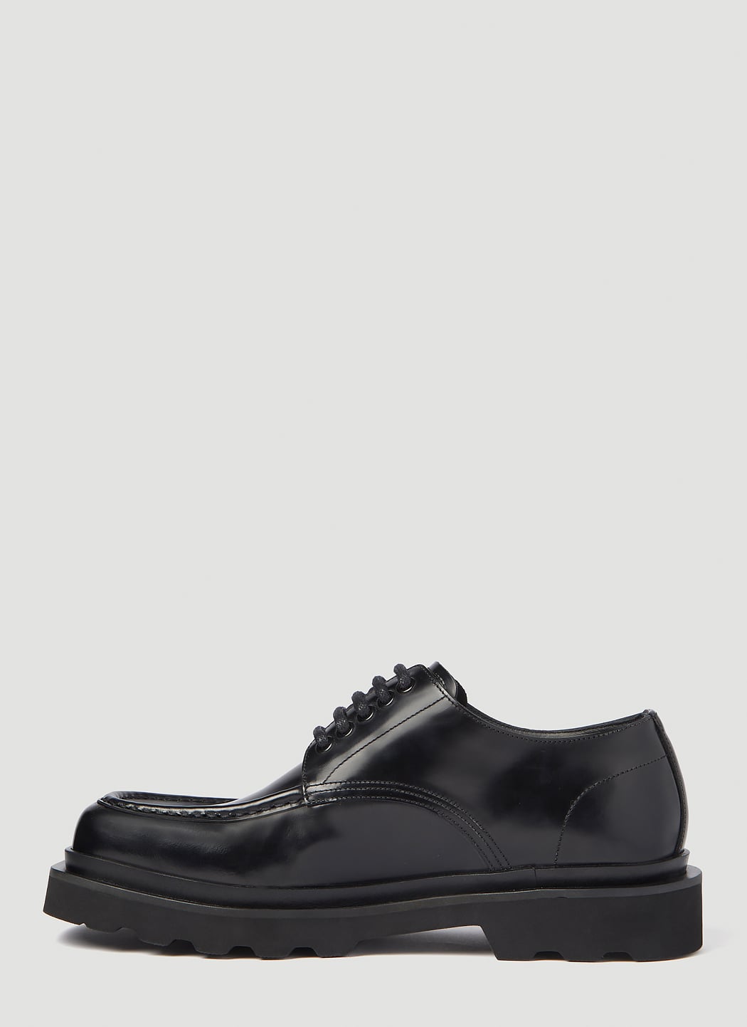 Dolce & Gabbana Men Brushed Leather Derby Shoes - DestGlow