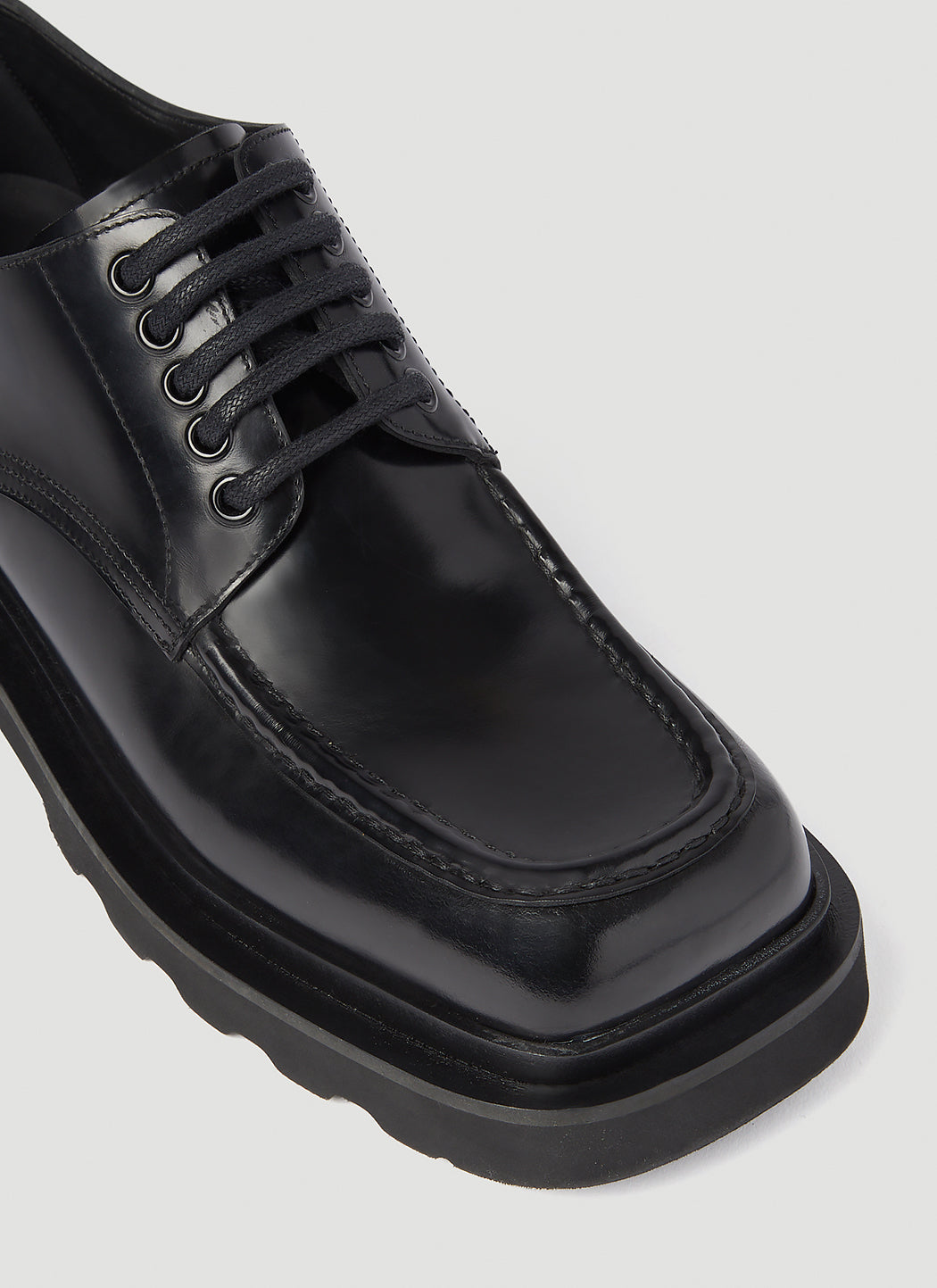 Dolce & Gabbana Men Brushed Leather Derby Shoes by Luosophy