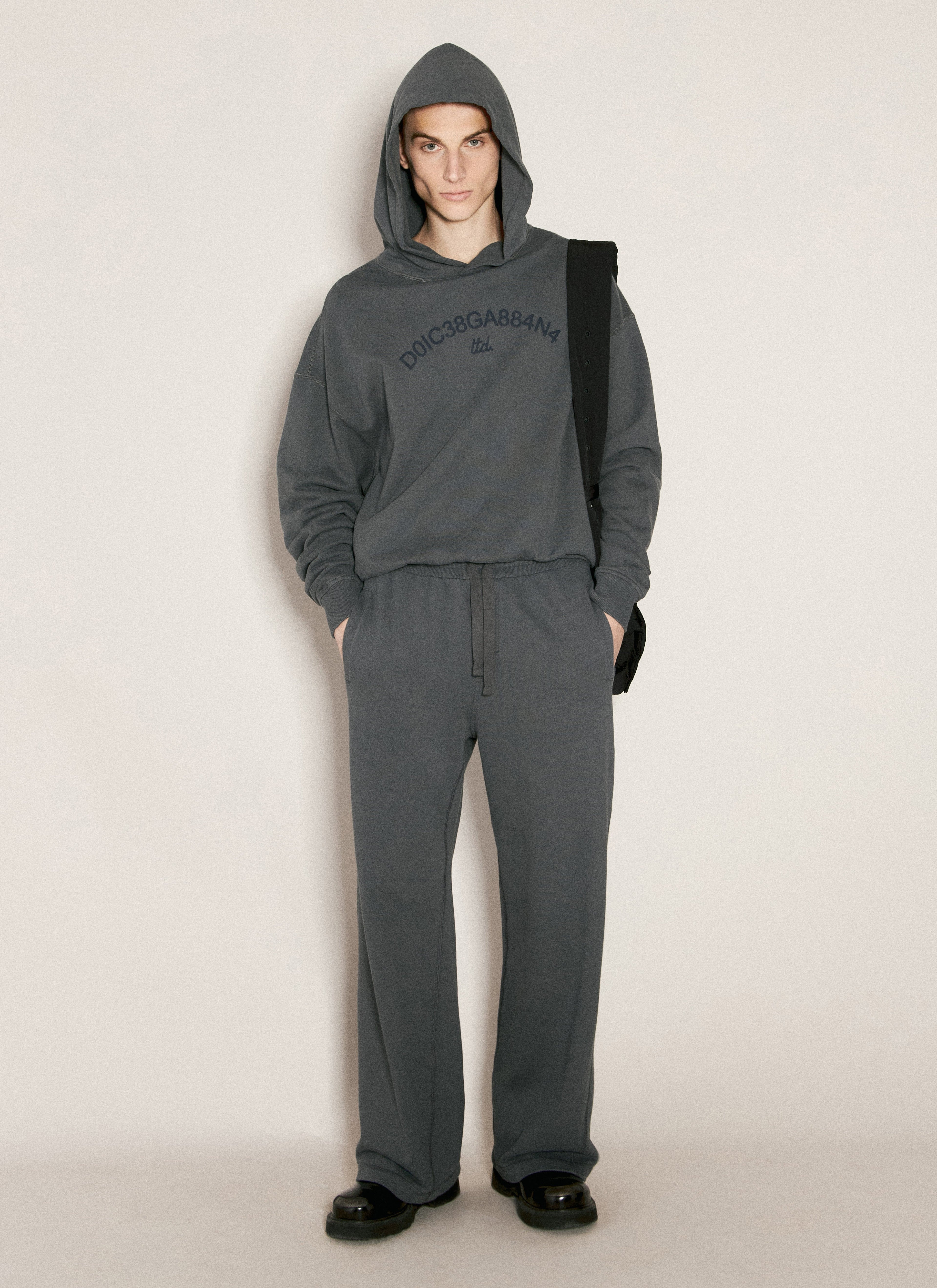 Dolce & Gabbana Men Cropped Hooded Sweatshirt by Luosophy