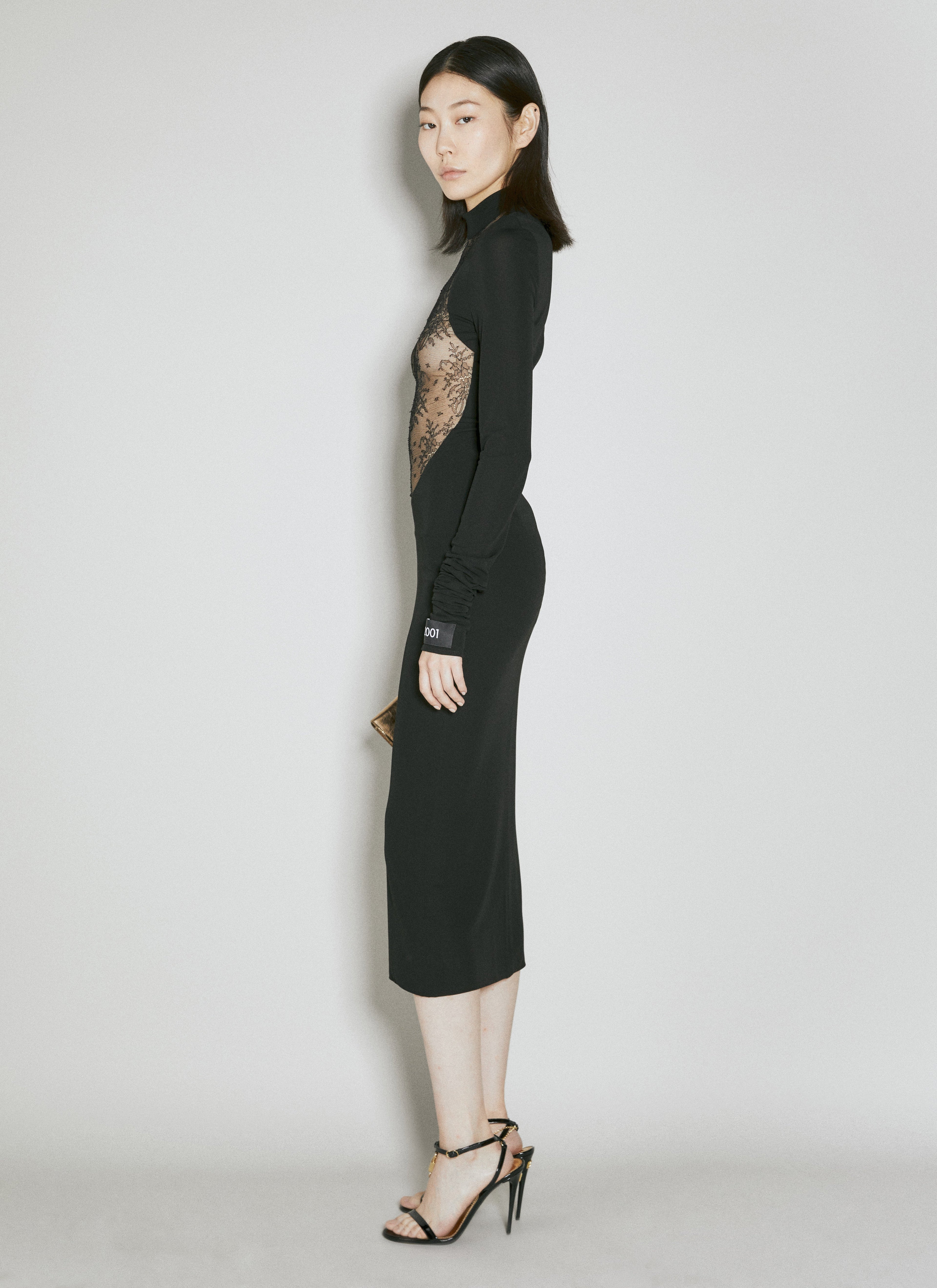Dolce & Gabbana Women Chantilly Lace Insert Jersey Dress by Luosophy