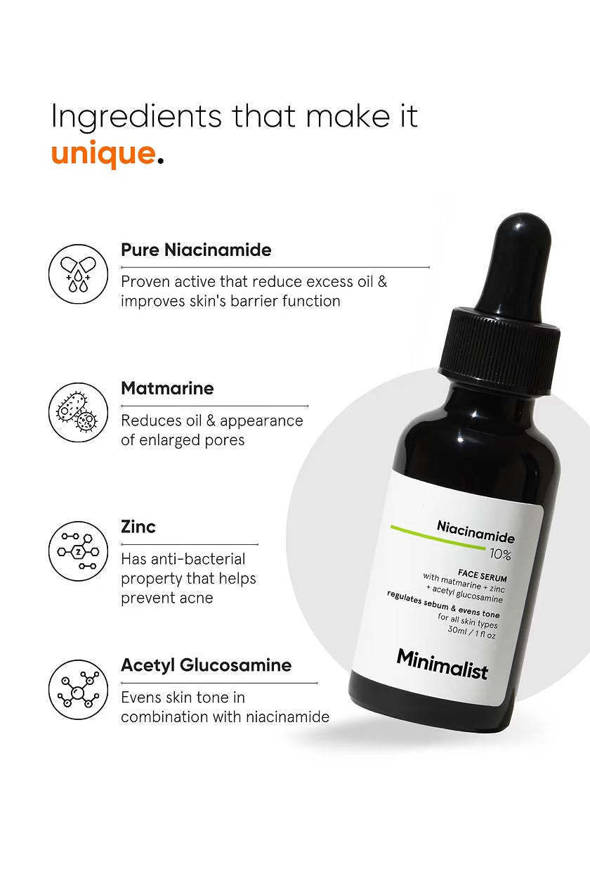 Minimalist 10% Niacinamide Face Serum by Dista