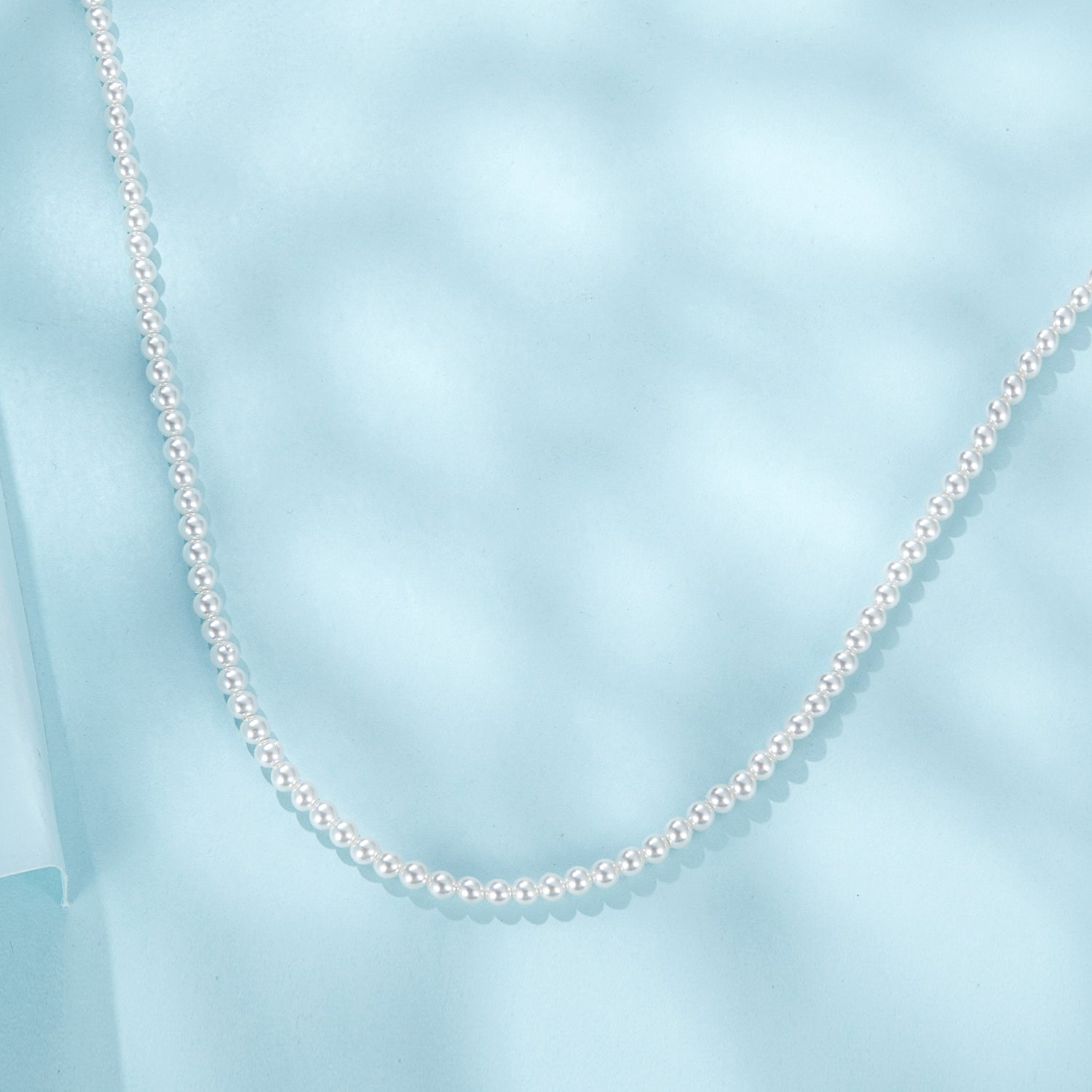 925 Sterling Silver White Gold Plated Necklace with Quality Shell Pearl for Women DestGlow