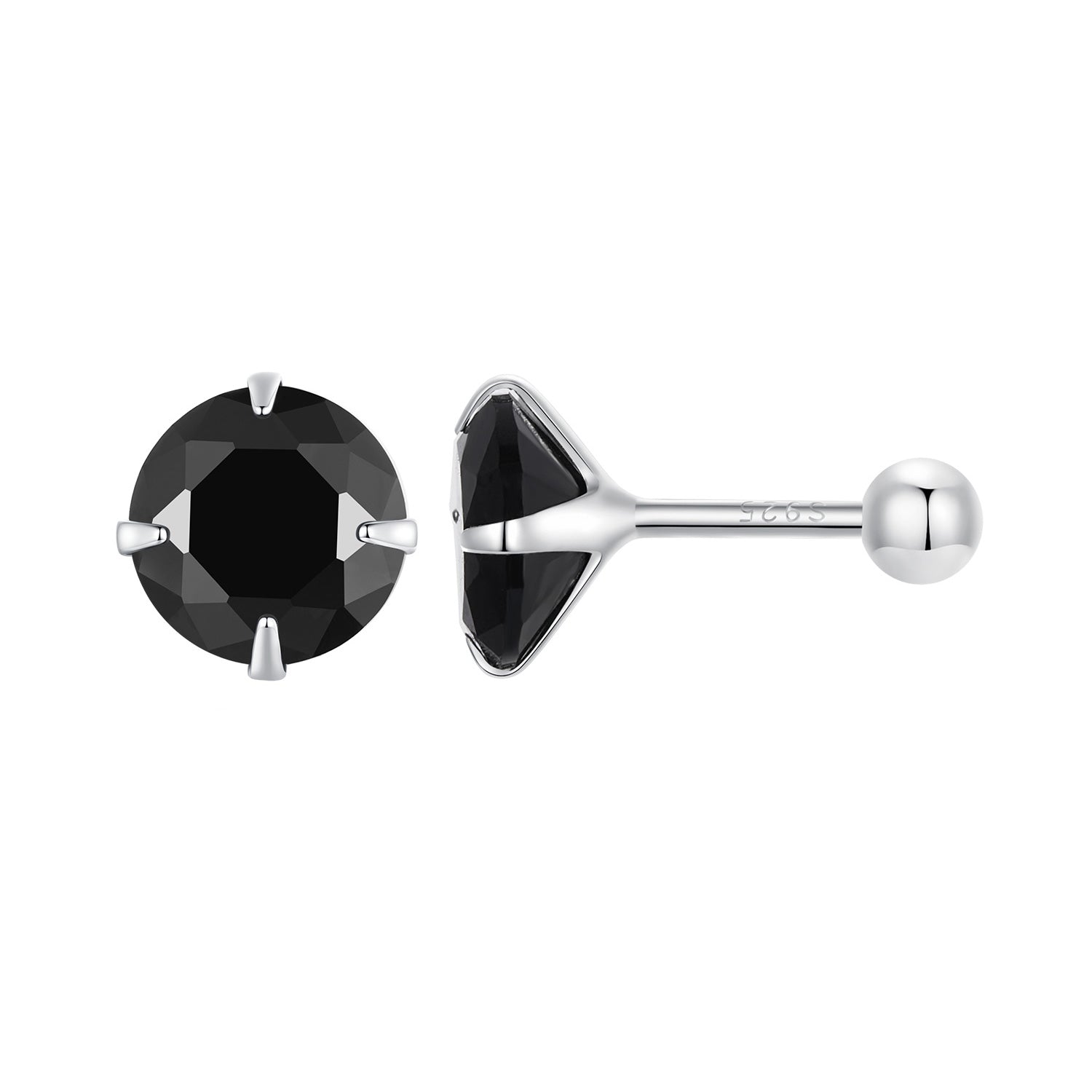 925 Sterling Silver Pavé Setting CZ Earrings for Women DestGlow