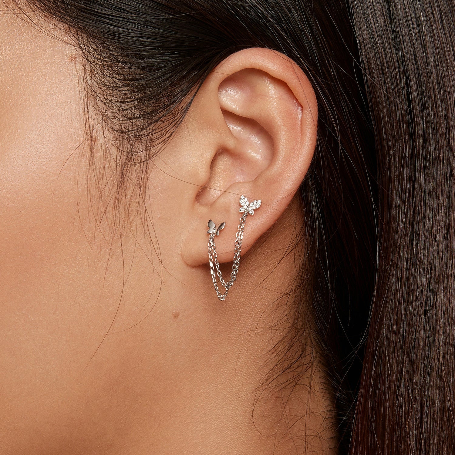 S925 Sterling Silver 40mm Pavé CZ Earrings DestGlow