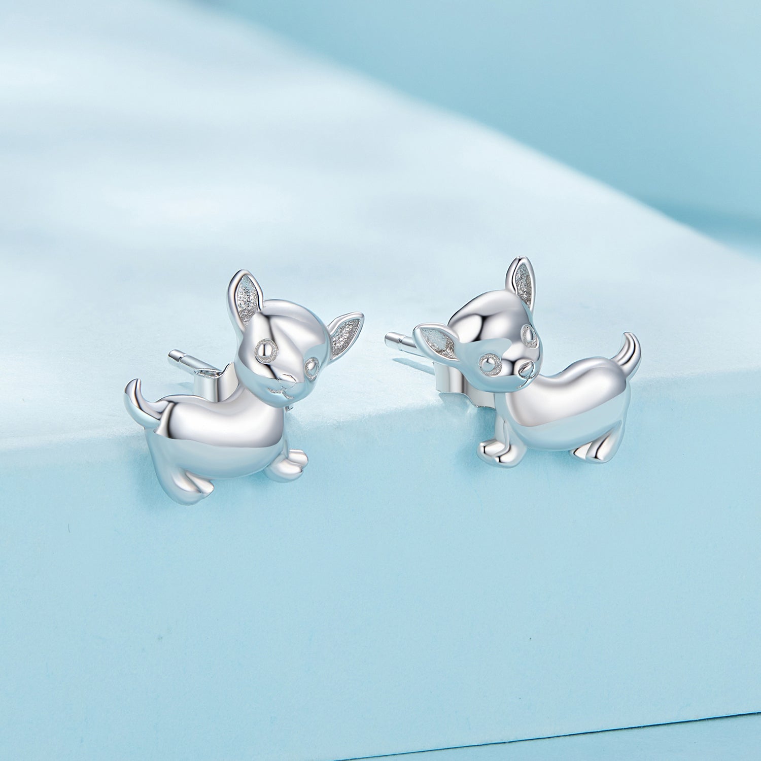 925 Sterling Silver Earrings Plated Platinum 10*12mm for Women DestGlow