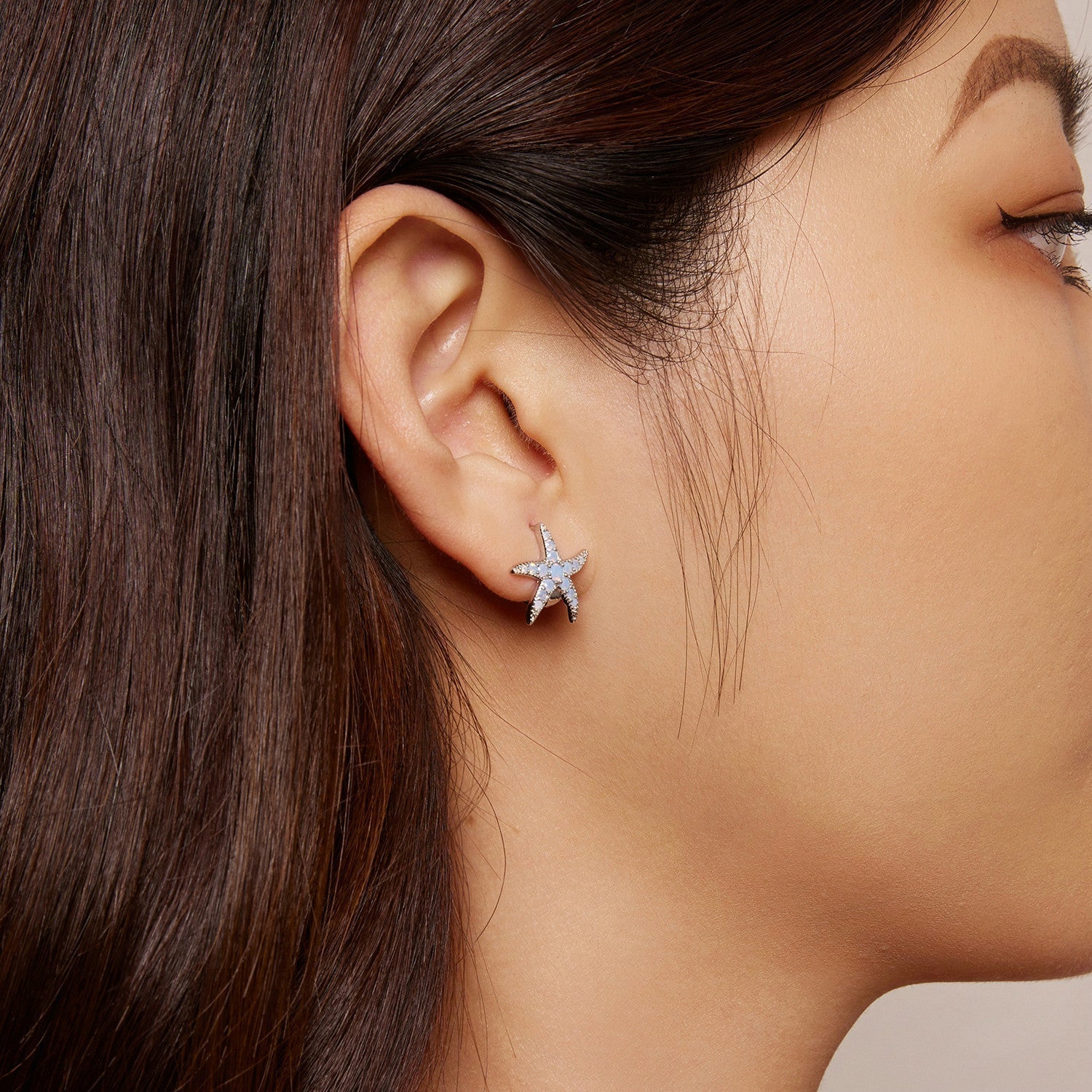 925 Sterling Silver Opal Earrings 15x13mm for Women DestGlow