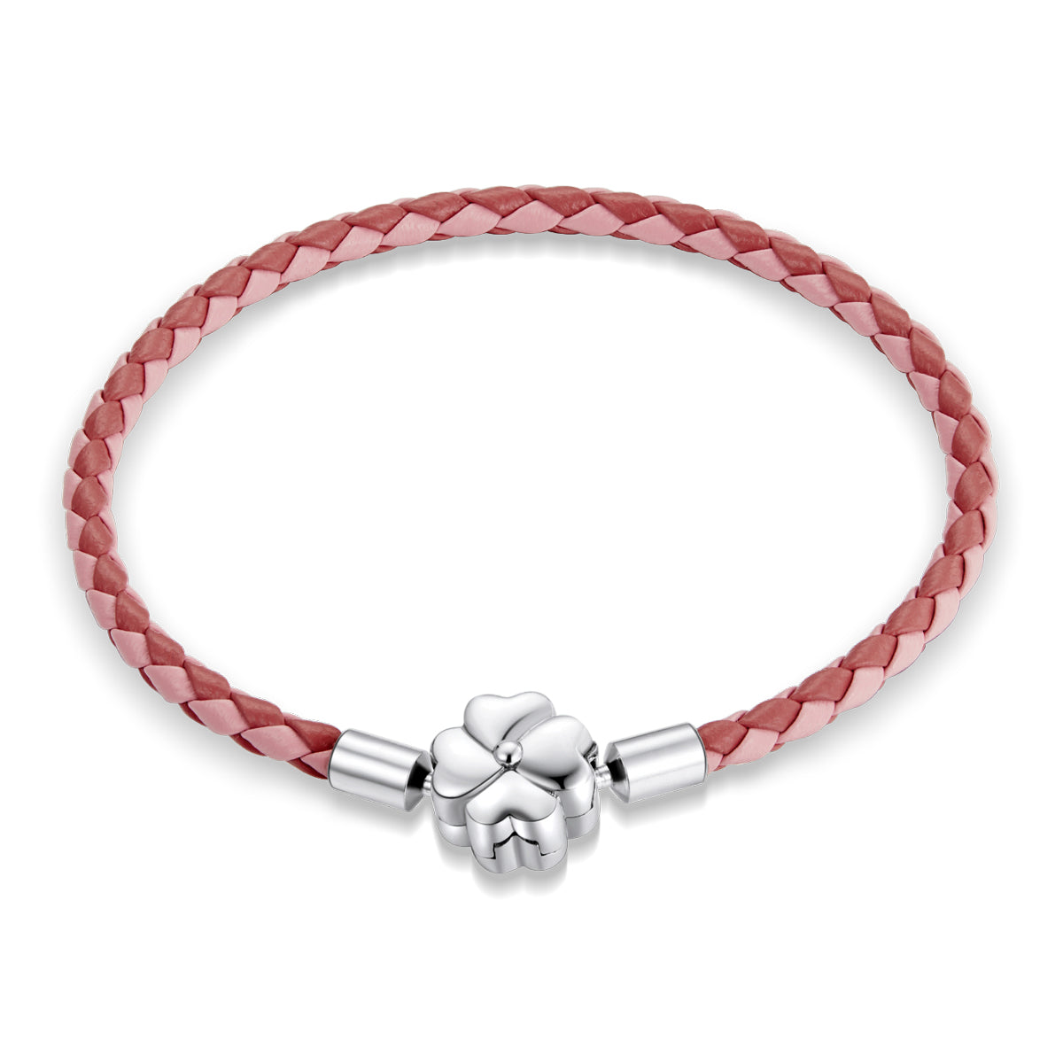 925 Sterling Silver Oxidized Leather Bracelet 17cm for Men DestGlow