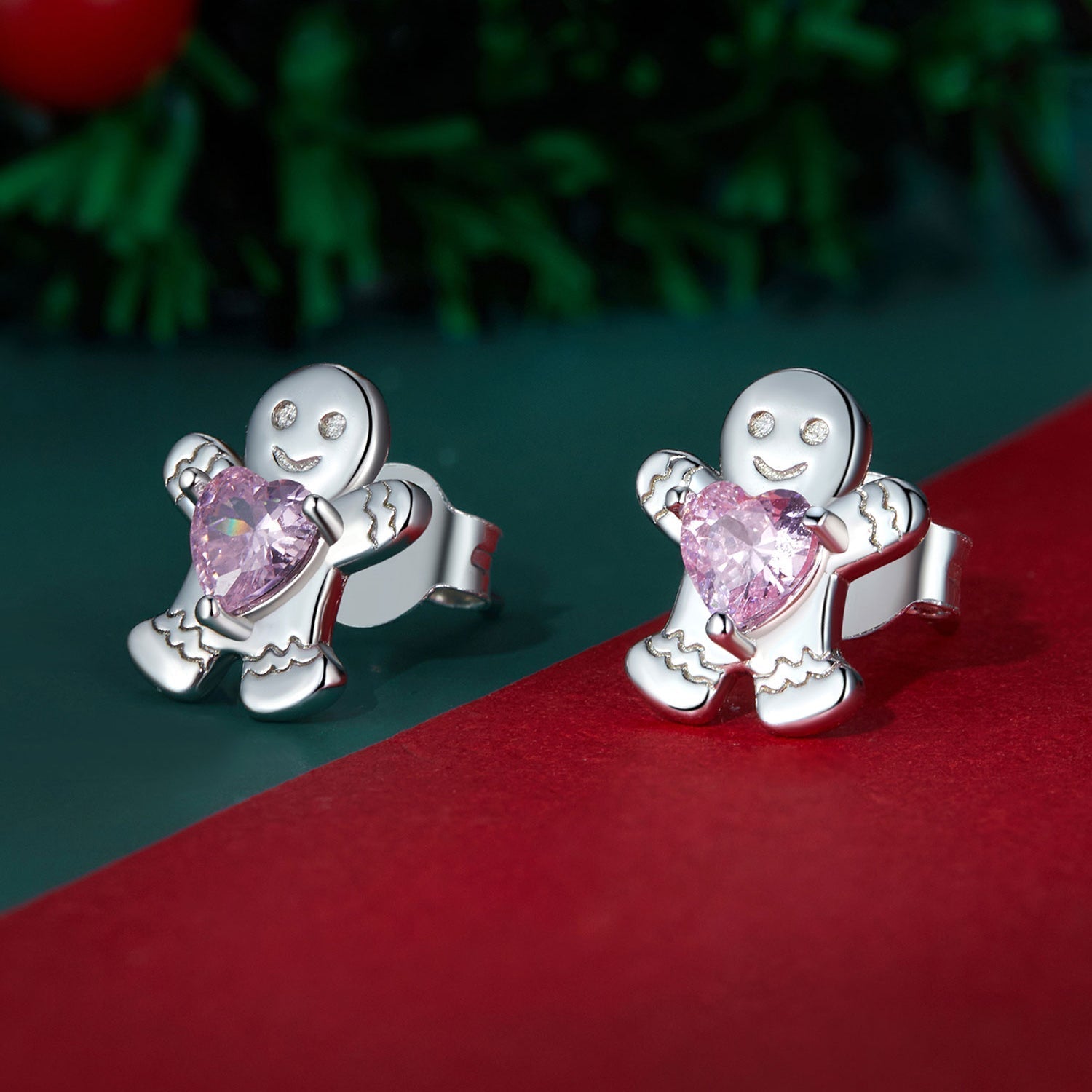 925 Sterling Silver Earrings with Pavé Setting CZ - 10x9mm for Women DestGlow