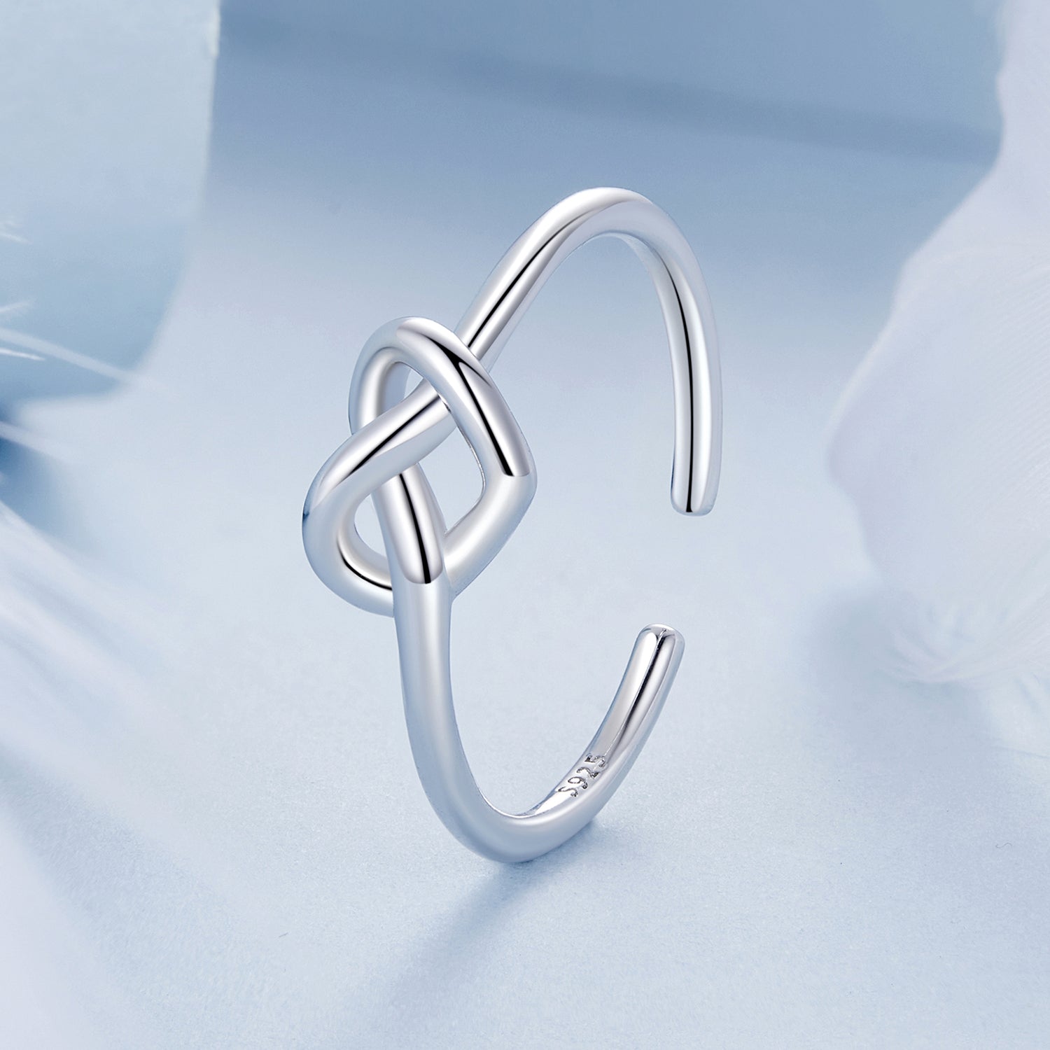 925 Sterling Silver & Plated White Gold 1.6mm Ring for Women DestGlow
