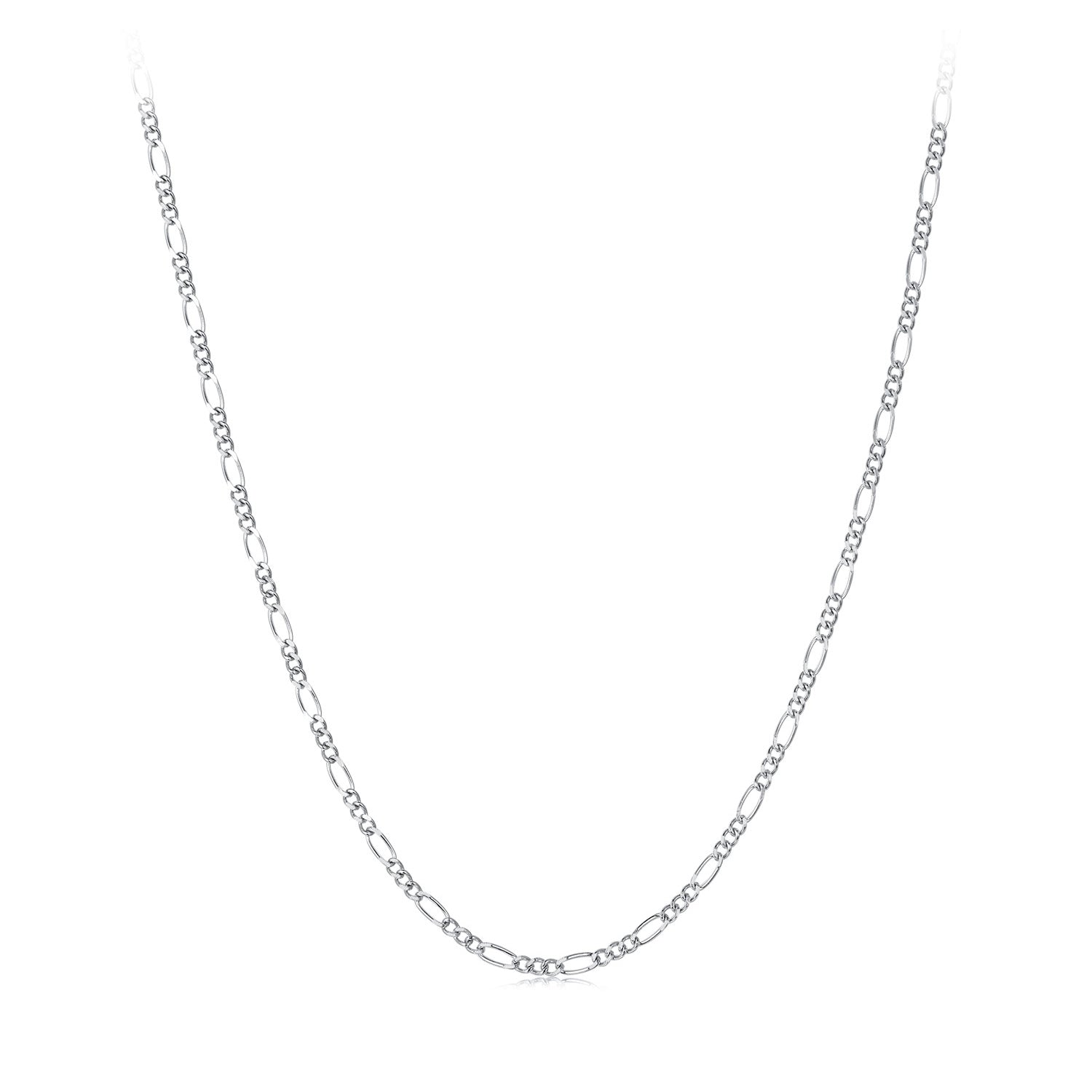 925 Sterling Silver Plated Platinum Necklace for Women DestGlow