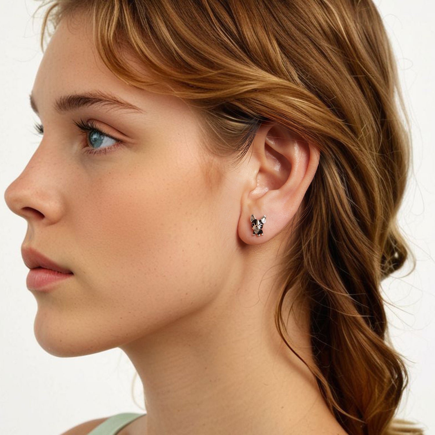 925 Sterling Silver Oxidized Enamel Earrings for Women DestGlow