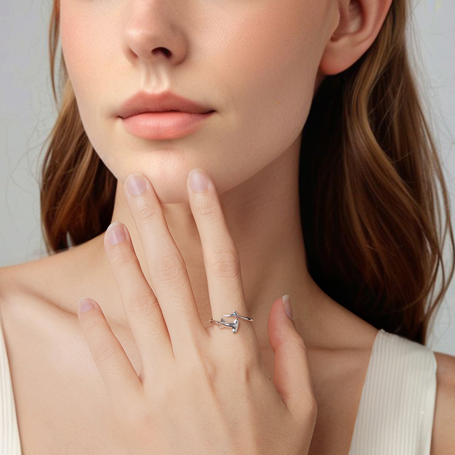 925 Sterling Silver Oxidized Silver Ring 0.16cm Width for Women DestGlow