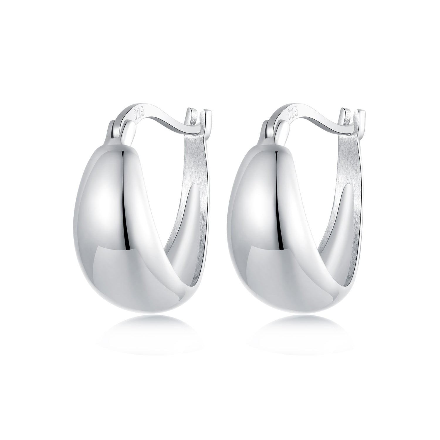 925 Sterling Silver White Gold Plated Earrings for Women DestGlow