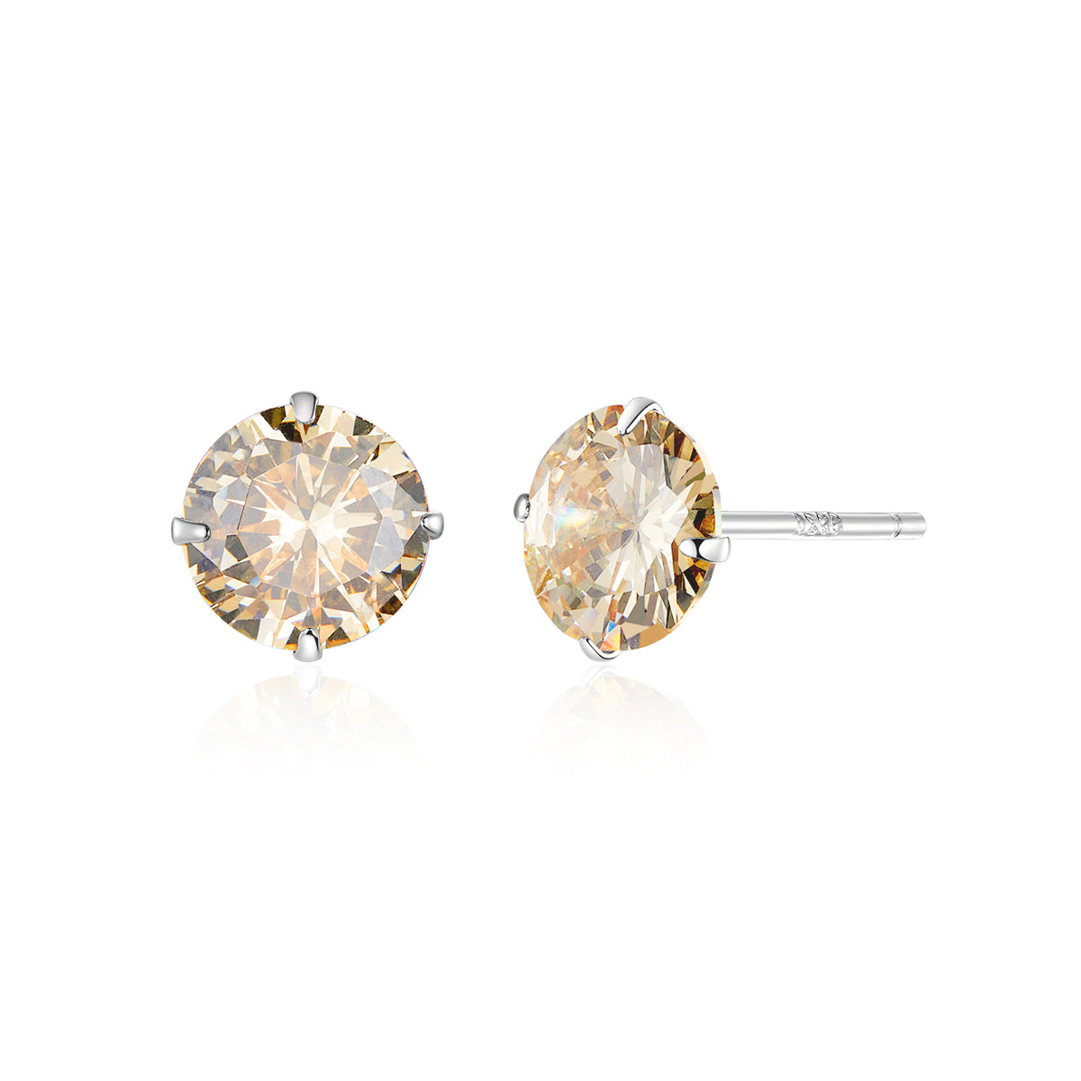 925 Sterling Silver Earrings with Pavé Setting CZ DestGlow