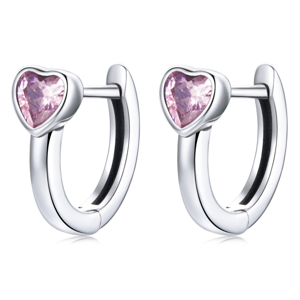 925 Sterling Silver Earrings with Pavé Setting CZ, Oxidized Silver, 1.2x0.5cm for Women DestGlow