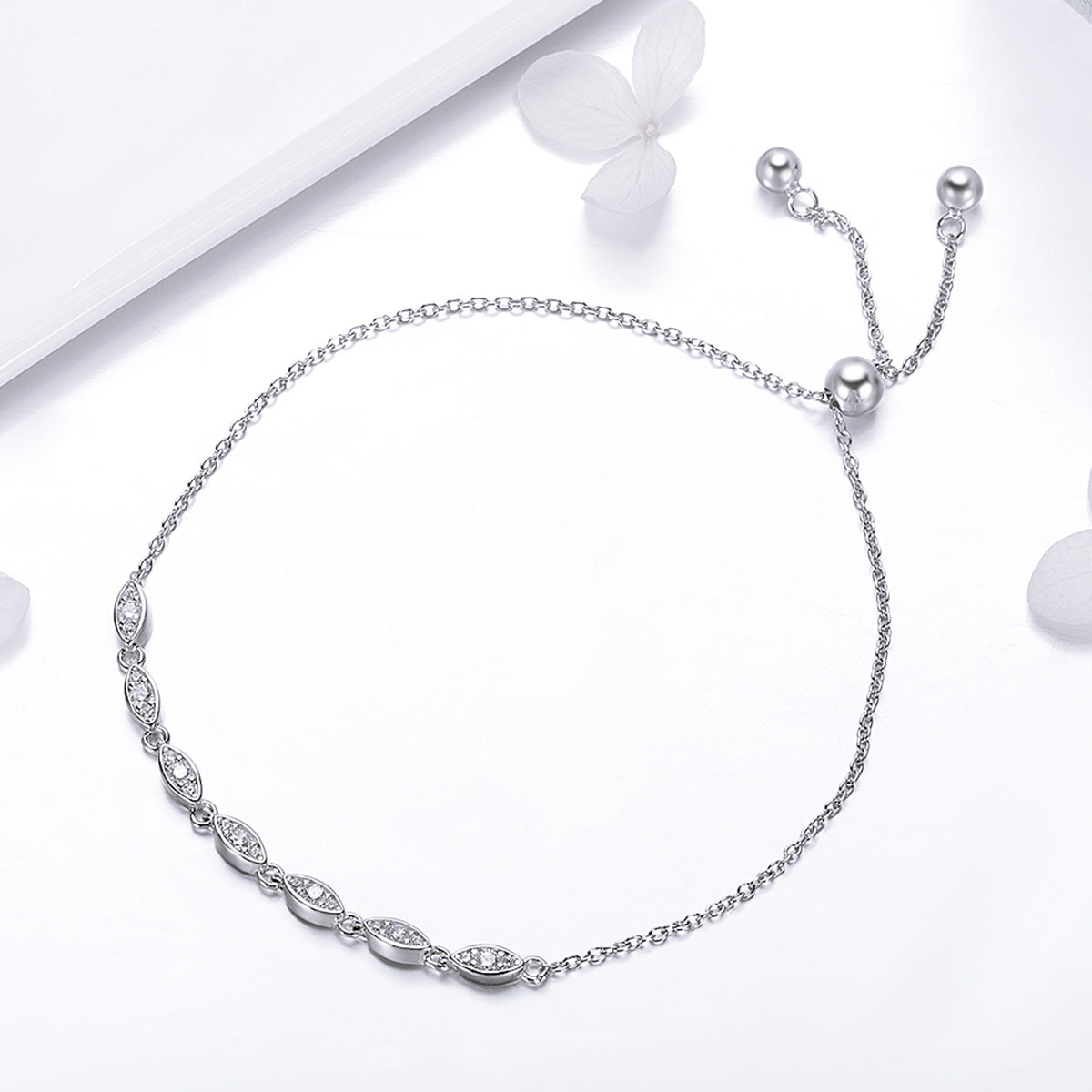 925 Sterling Silver Bracelet 22cm for Women DestGlow