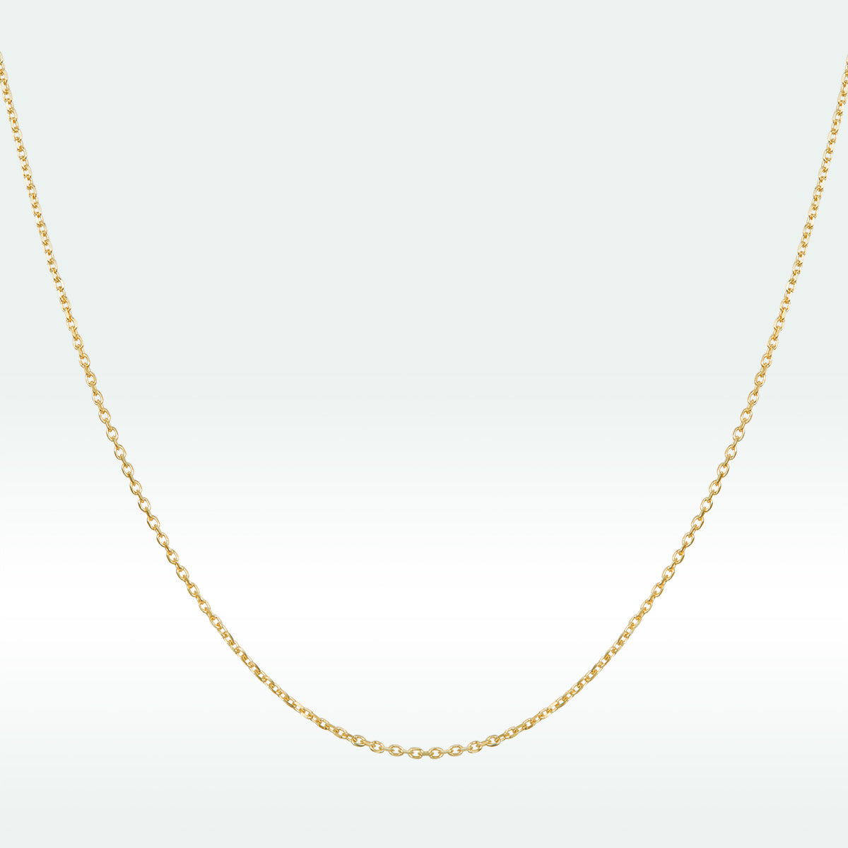 925 Sterling Silver Gold Plated 40cm Necklace for Women DestGlow