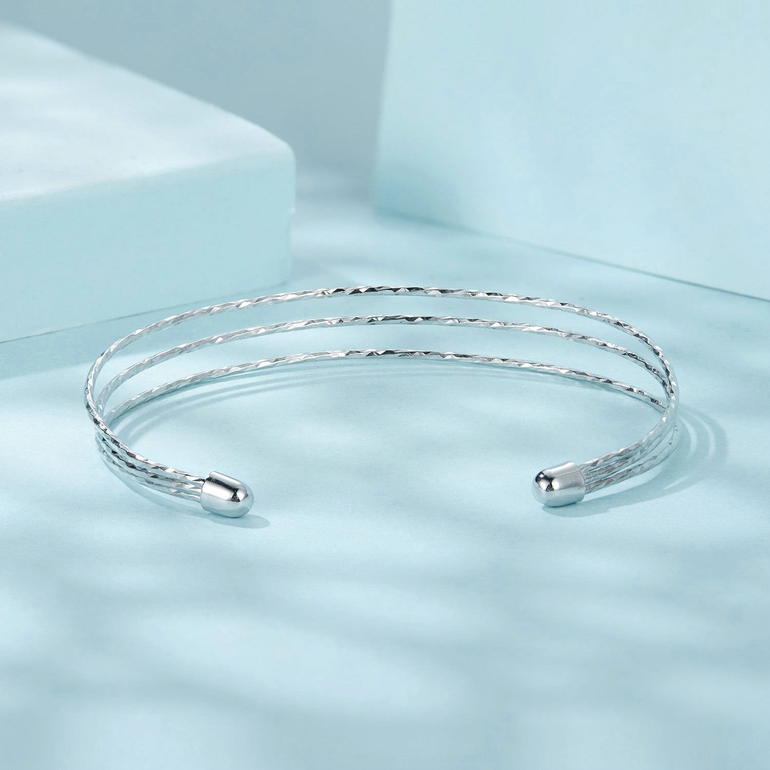 925 Sterling Silver White Gold Plated Bracelet for Women DestGlow