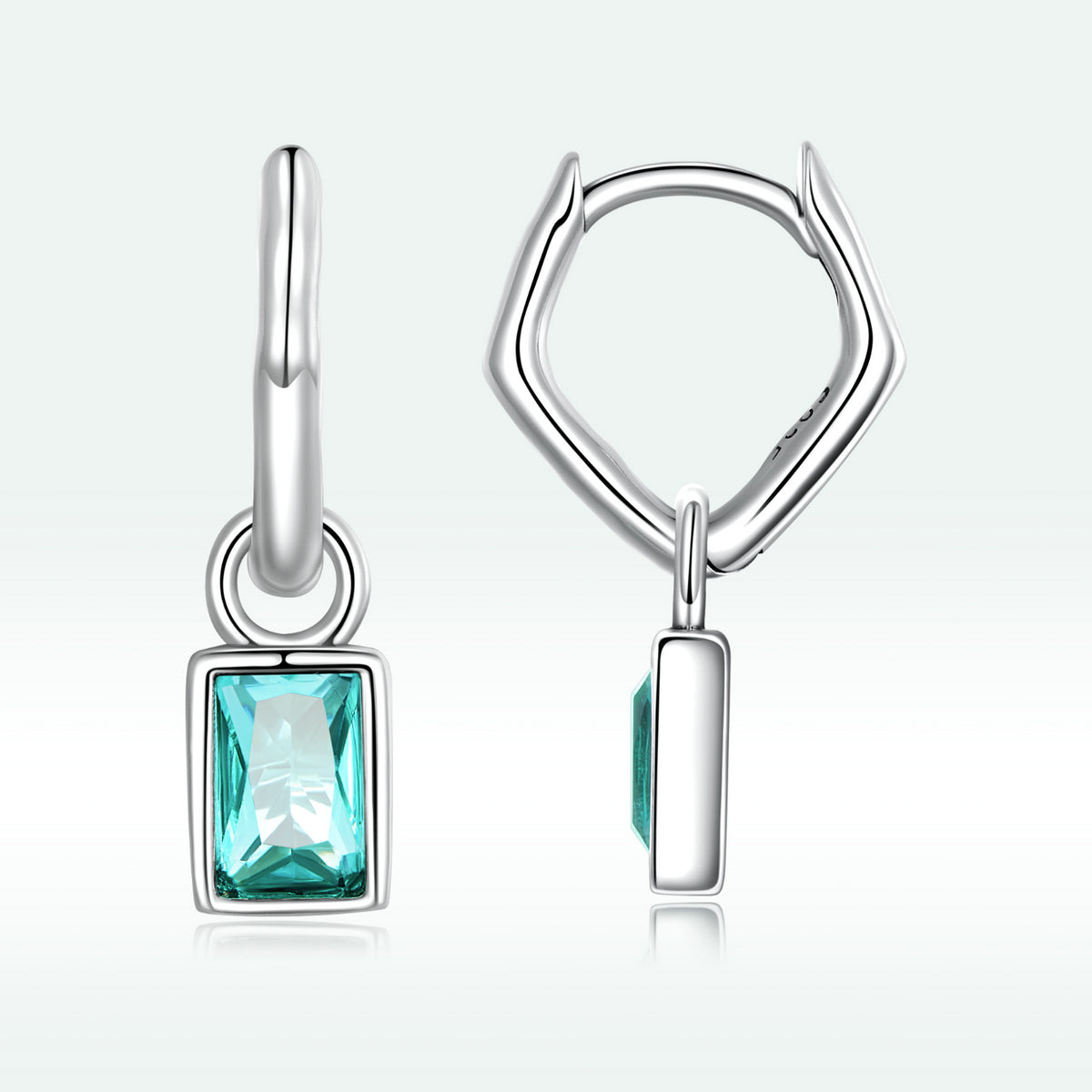 925 Sterling Silver Earrings with Pavé Setting CZ DestGlow
