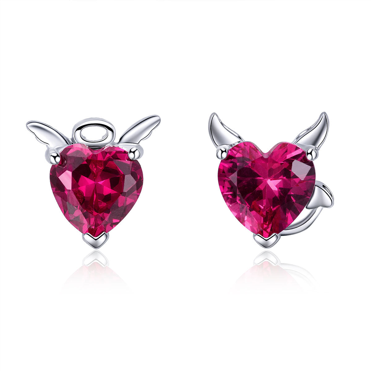 925 Sterling Silver Earrings with Pavé Setting CZ, 1*0.9cm for Women DestGlow