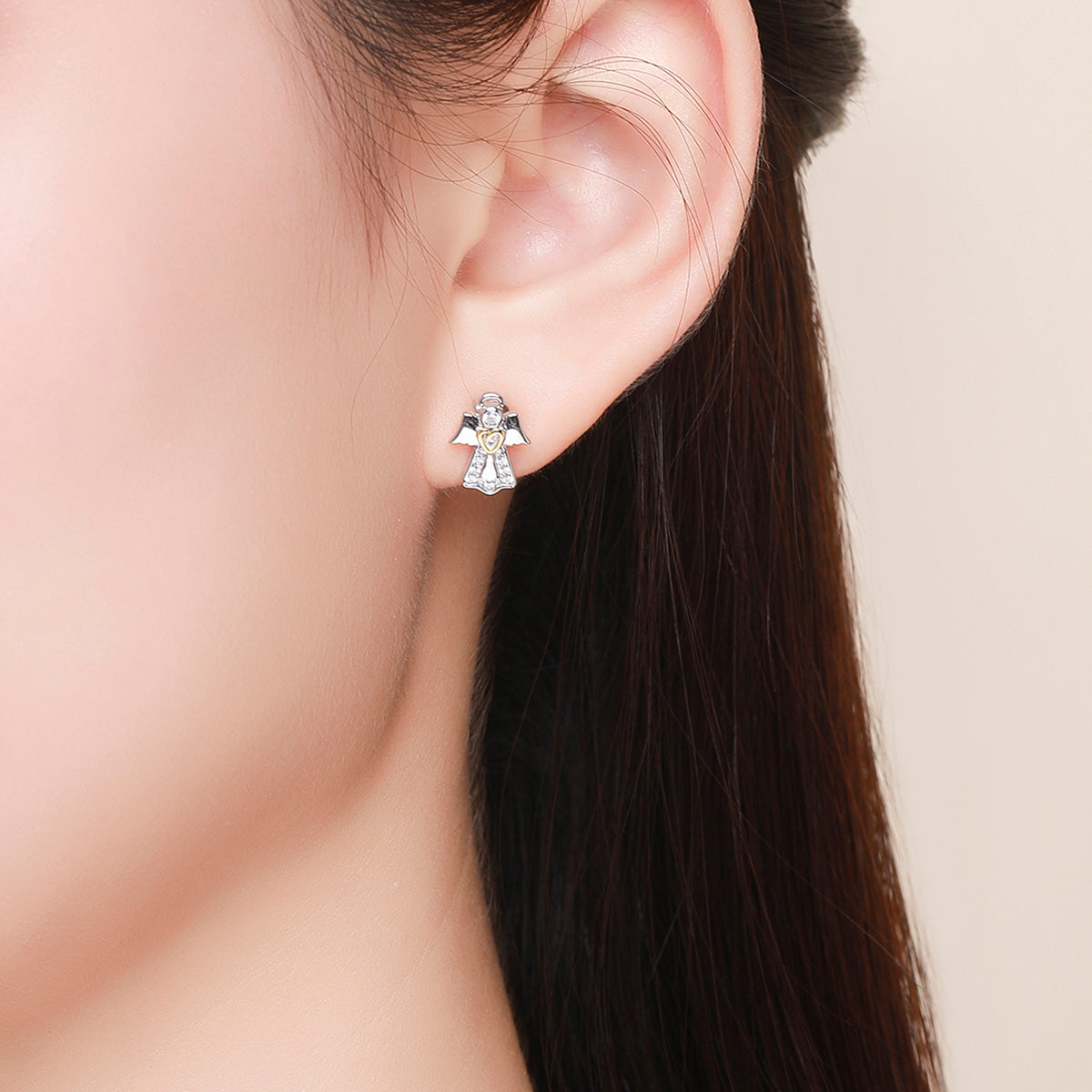 925 Sterling Silver Plated Platinum Gold Earrings for Women DestGlow