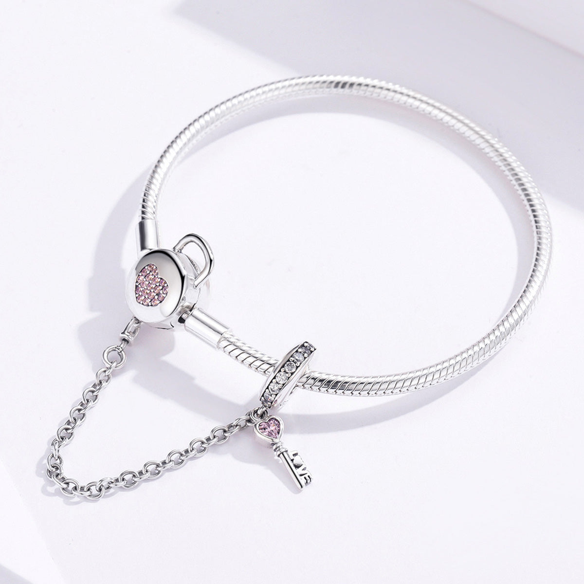 925 Sterling Silver Bracelet 17cm for Women DestGlow