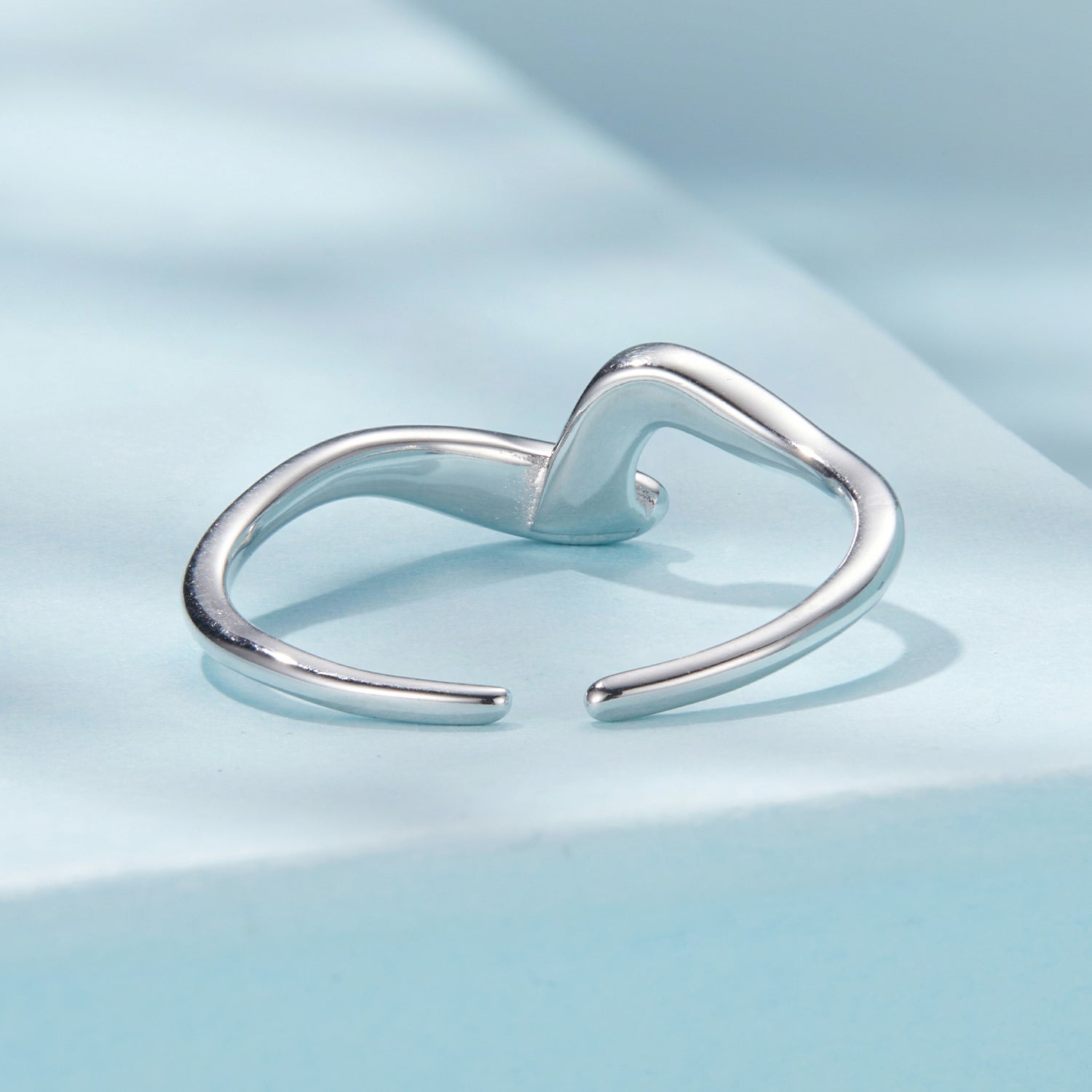 925 Sterling Silver White Gold Plated Ring for Women DestGlow