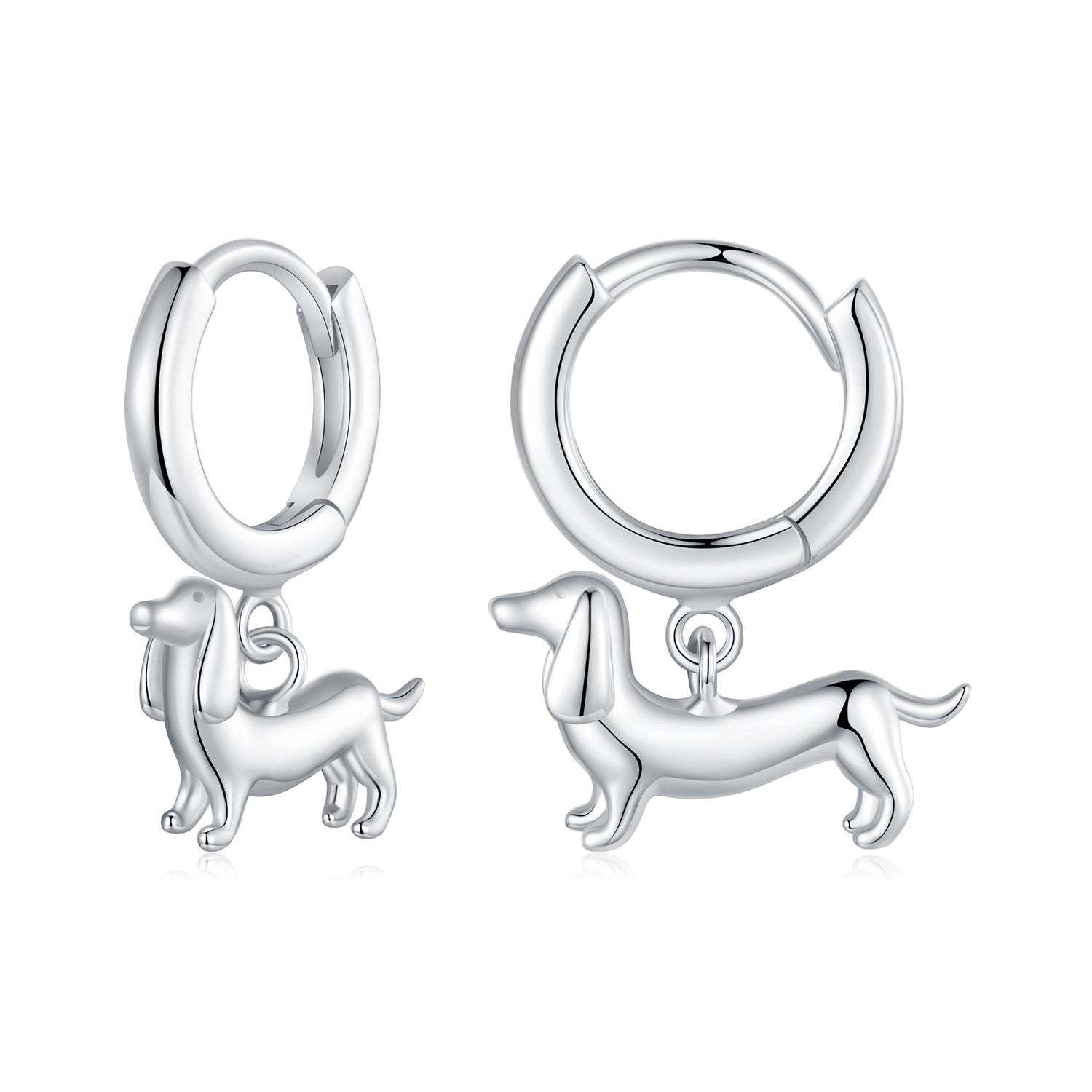 925 Sterling Silver & Plated White Gold Earrings for Women DestGlow