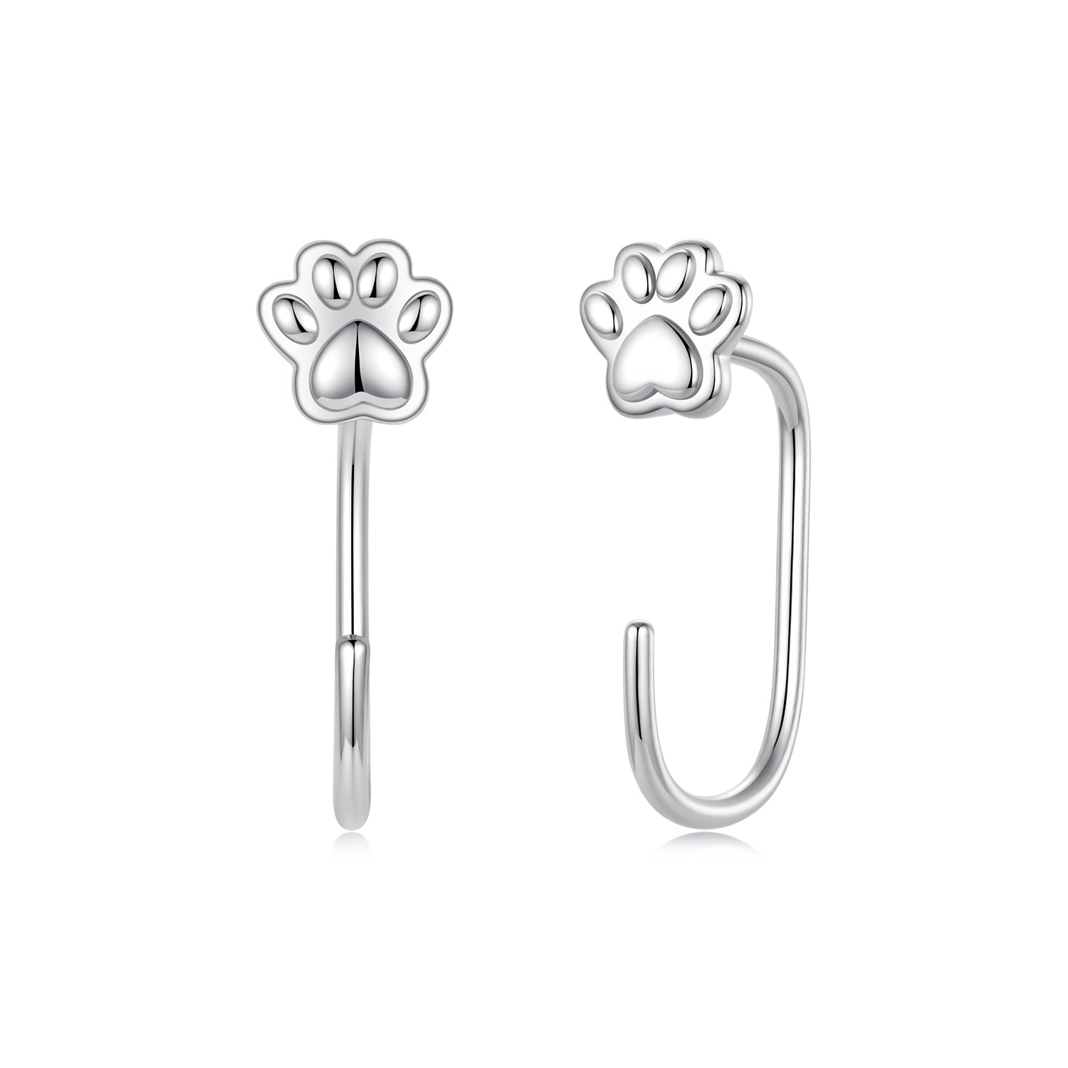 925 Sterling Silver Plated White Gold Earrings for Women DestGlow