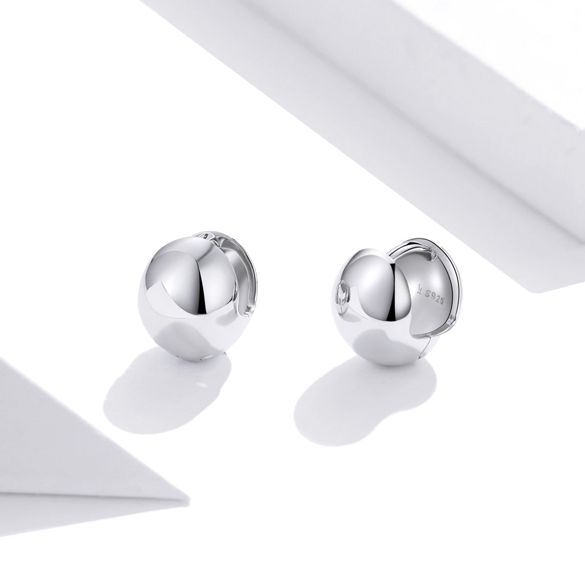 S925 Sterling Silver Platinum Plated Earrings for Women DestGlow