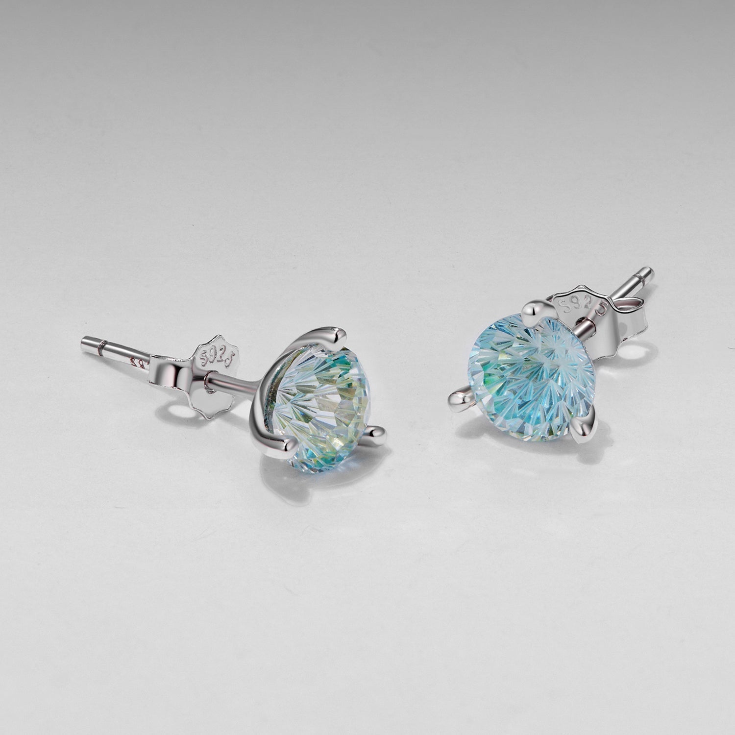 925 Sterling Silver Oxidized CZ Earrings DestGlow