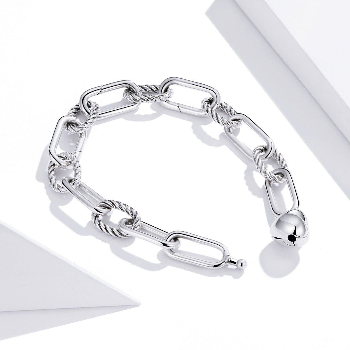 925 Sterling Silver Oxidized Bracelet 17cm for Women DestGlow