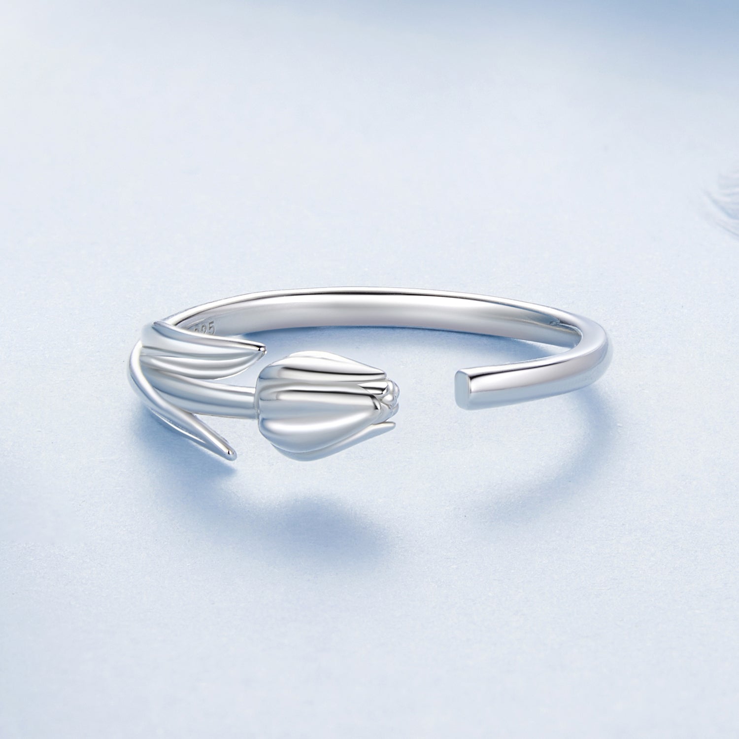 925 Sterling Silver Plated White Gold 0.18cm Rings for Women DestGlow