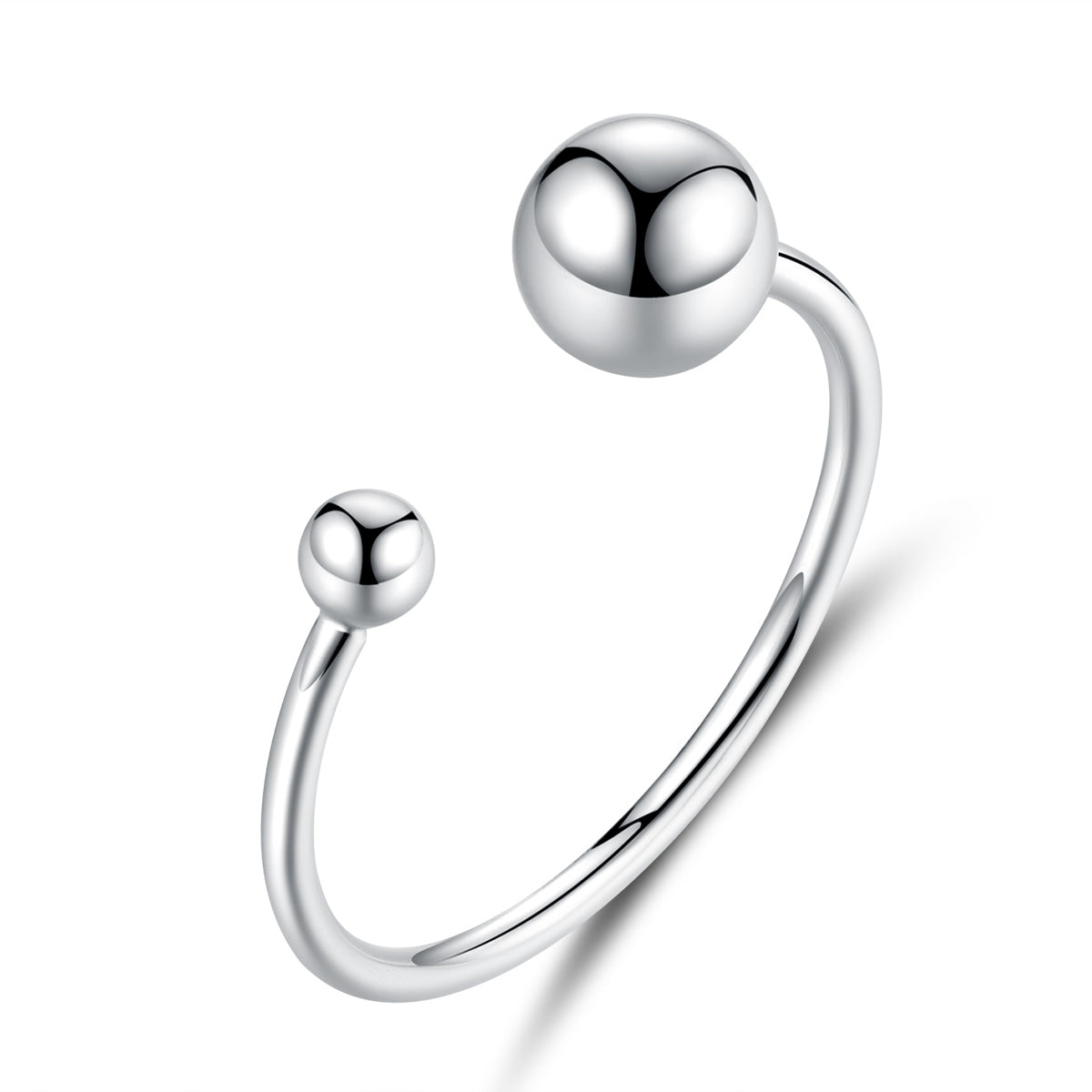 S925 Sterling Silver Plated Platinum Ring DestGlow