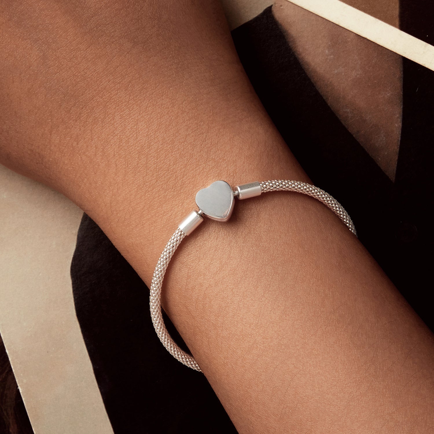 925 Sterling Silver Bracelet 17.0cm Inner Diameter for Women DestGlow