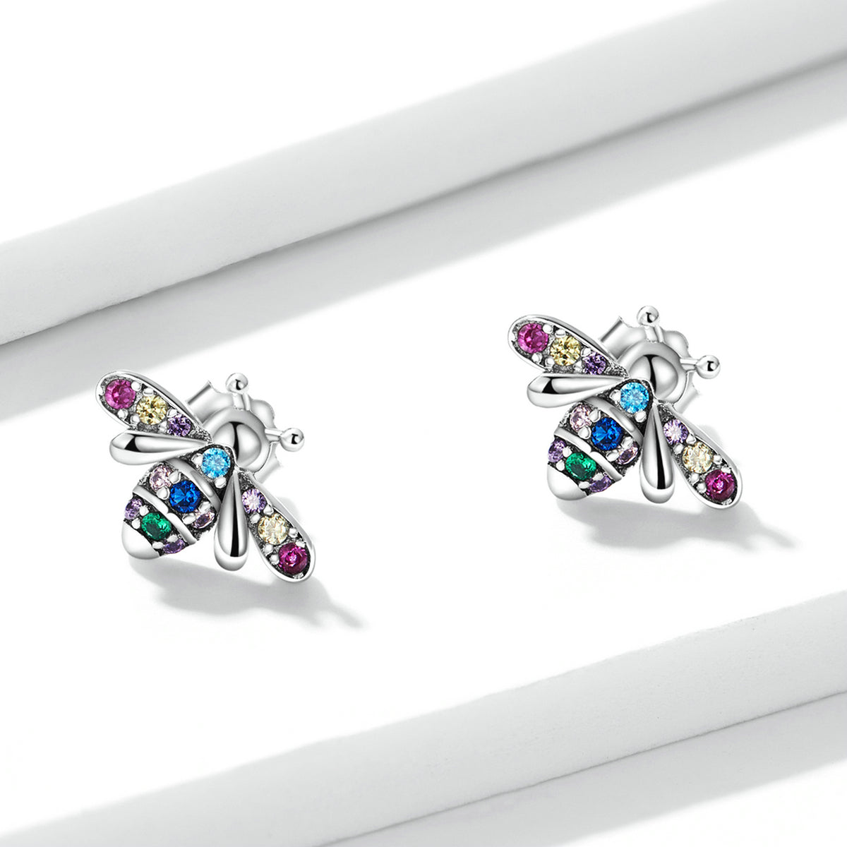 925 Sterling Silver Pavé Setting CZ Earrings for Women DestGlow