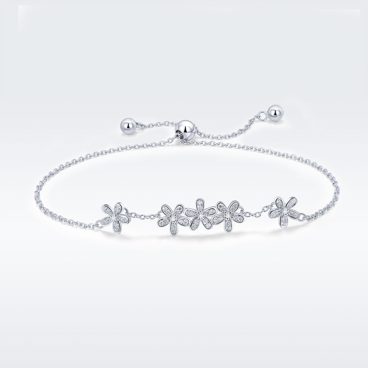 925 Sterling Silver Bracelet 22cm for Women DestGlow