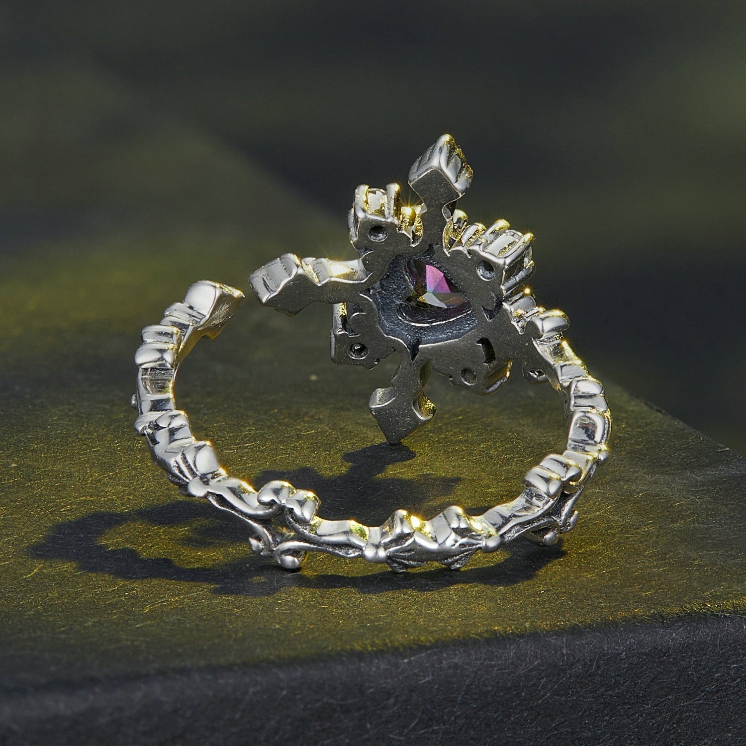 925 Sterling Silver Pavé Setting CZ Ring for Women DestGlow