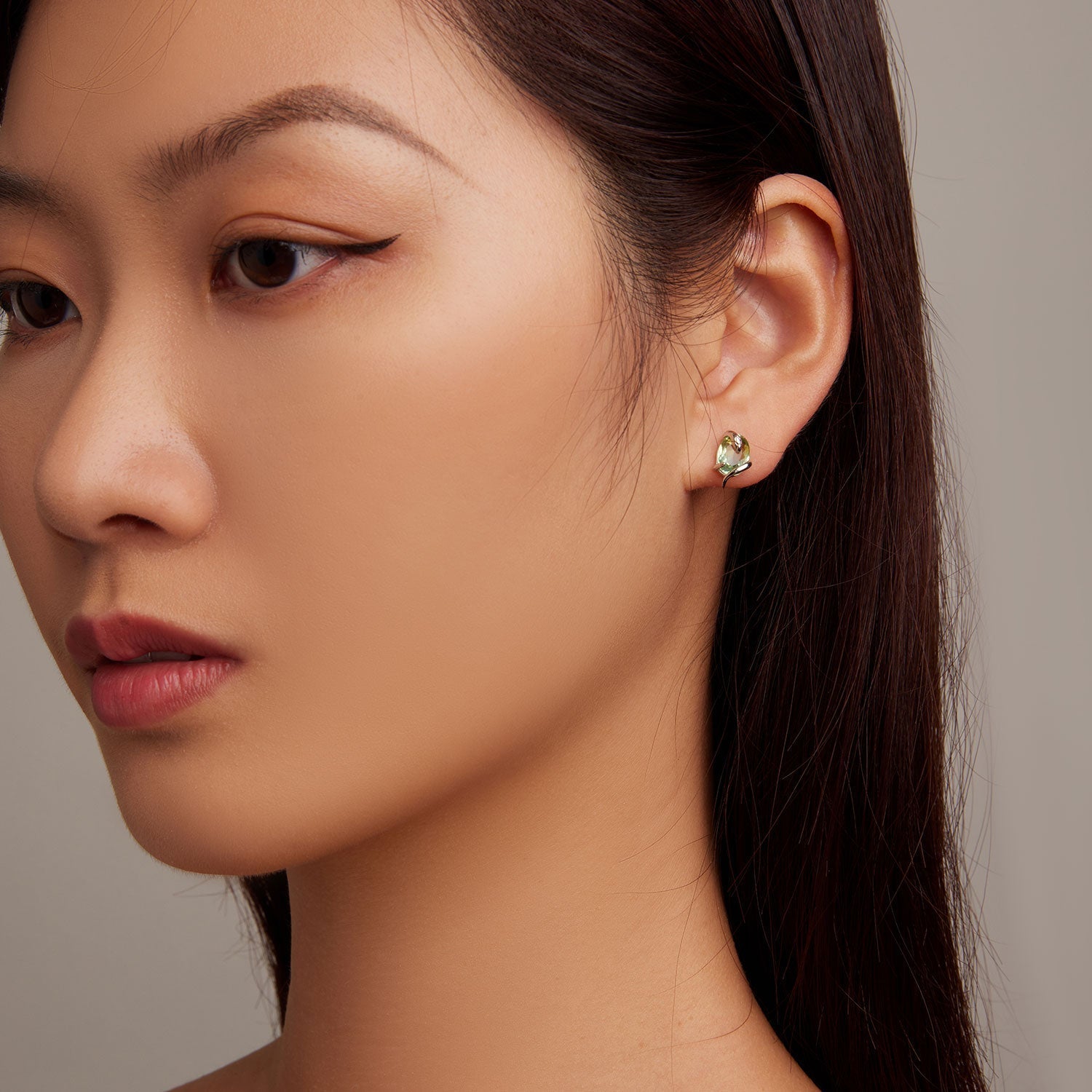 925 Sterling Silver Transparent Glass Earrings for Women DestGlow