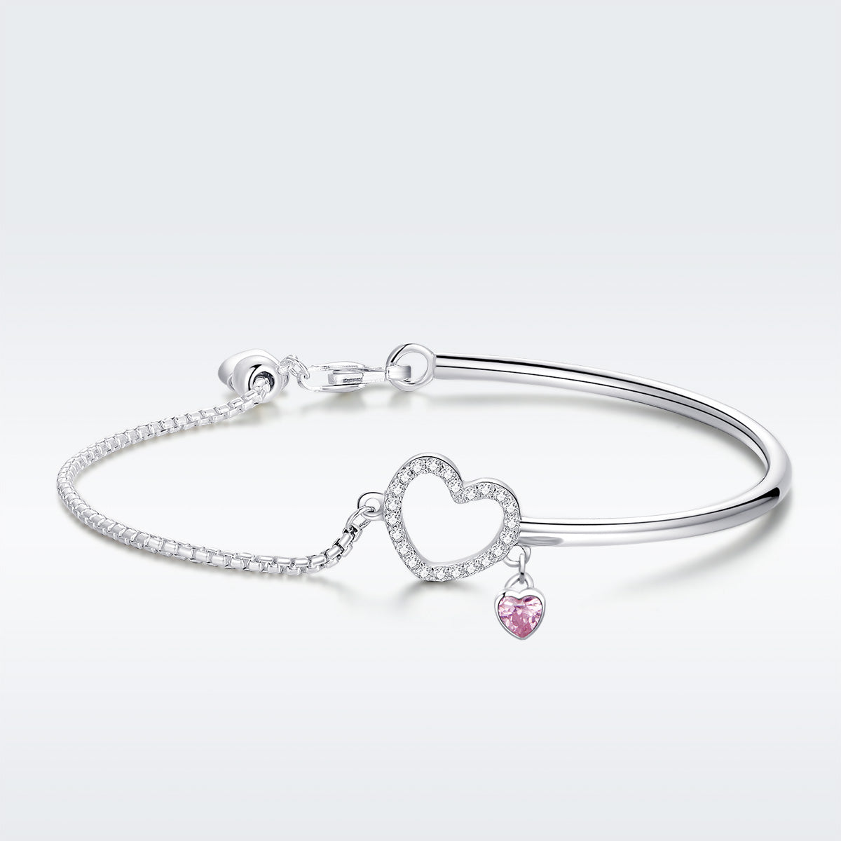 925 Sterling Silver Bracelet 19cm for Women DestGlow