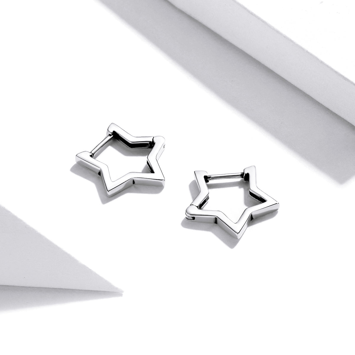 925 Sterling Silver Earrings 1.5cm x 1.7cm for Women DestGlow