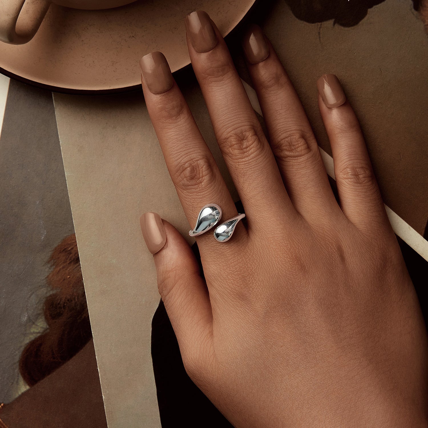 925 Sterling Silver Plated Gold Ring for Women DestGlow