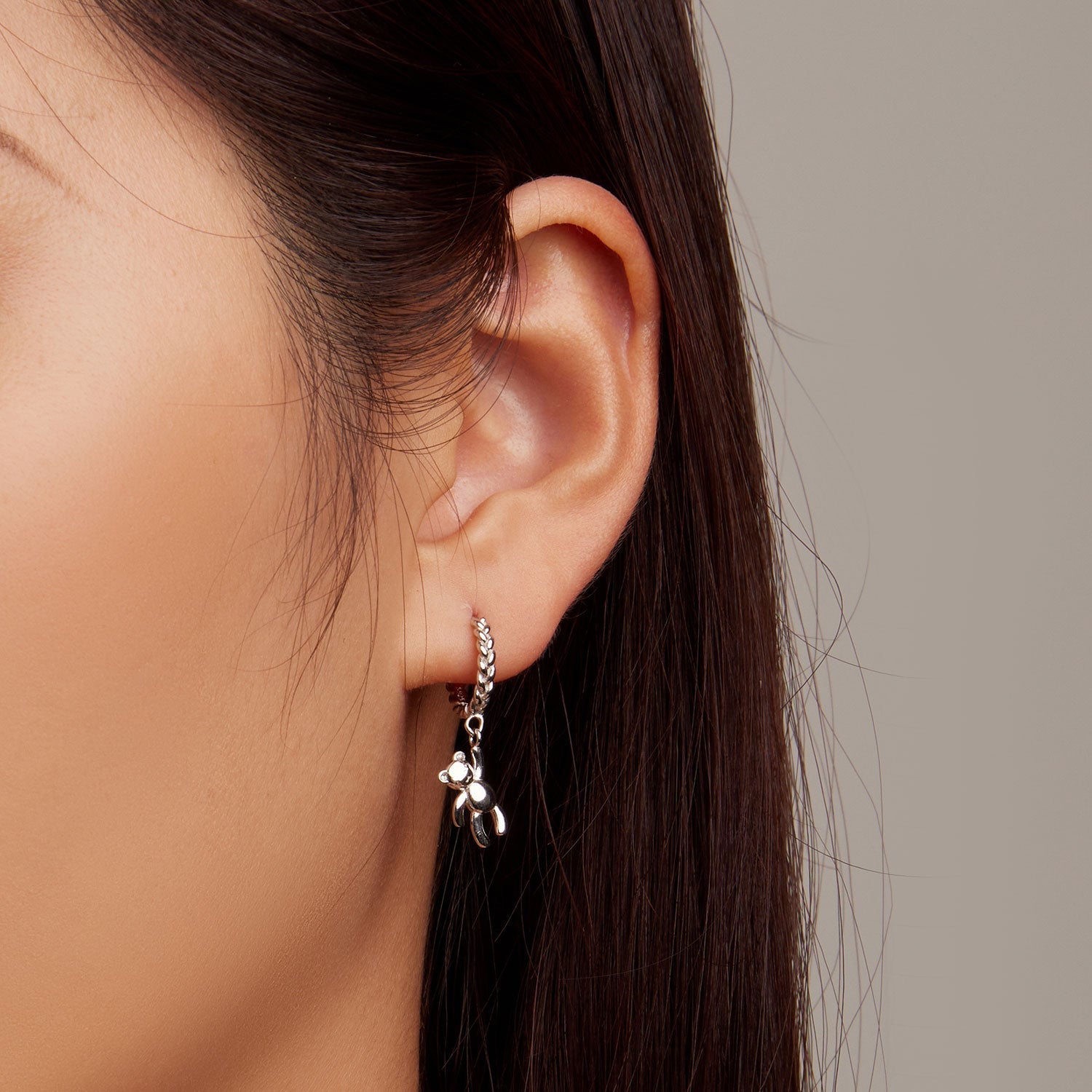 925 Sterling Silver Plated Platinum Earrings DestGlow