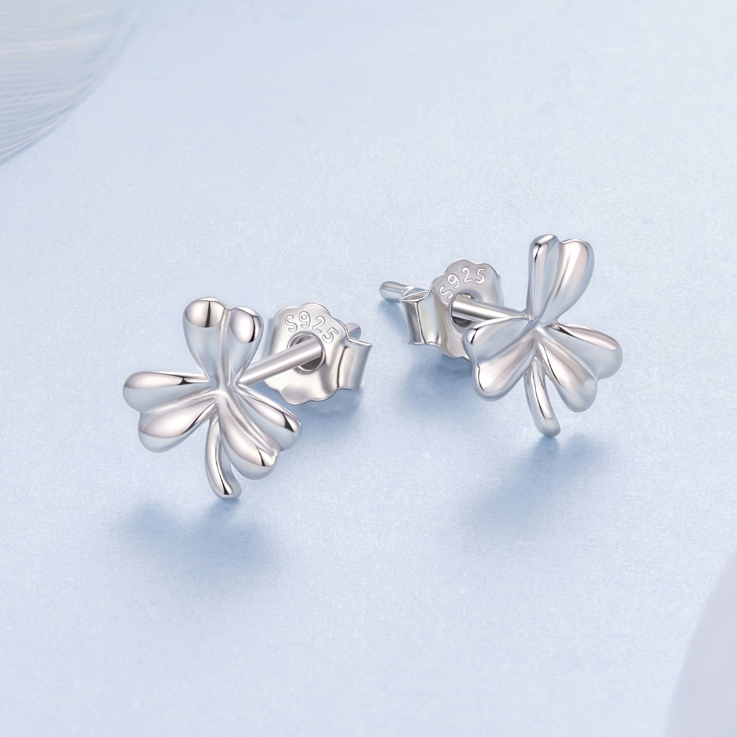 925 Sterling Silver White Gold Plated 0.7cm Earrings for Women DestGlow