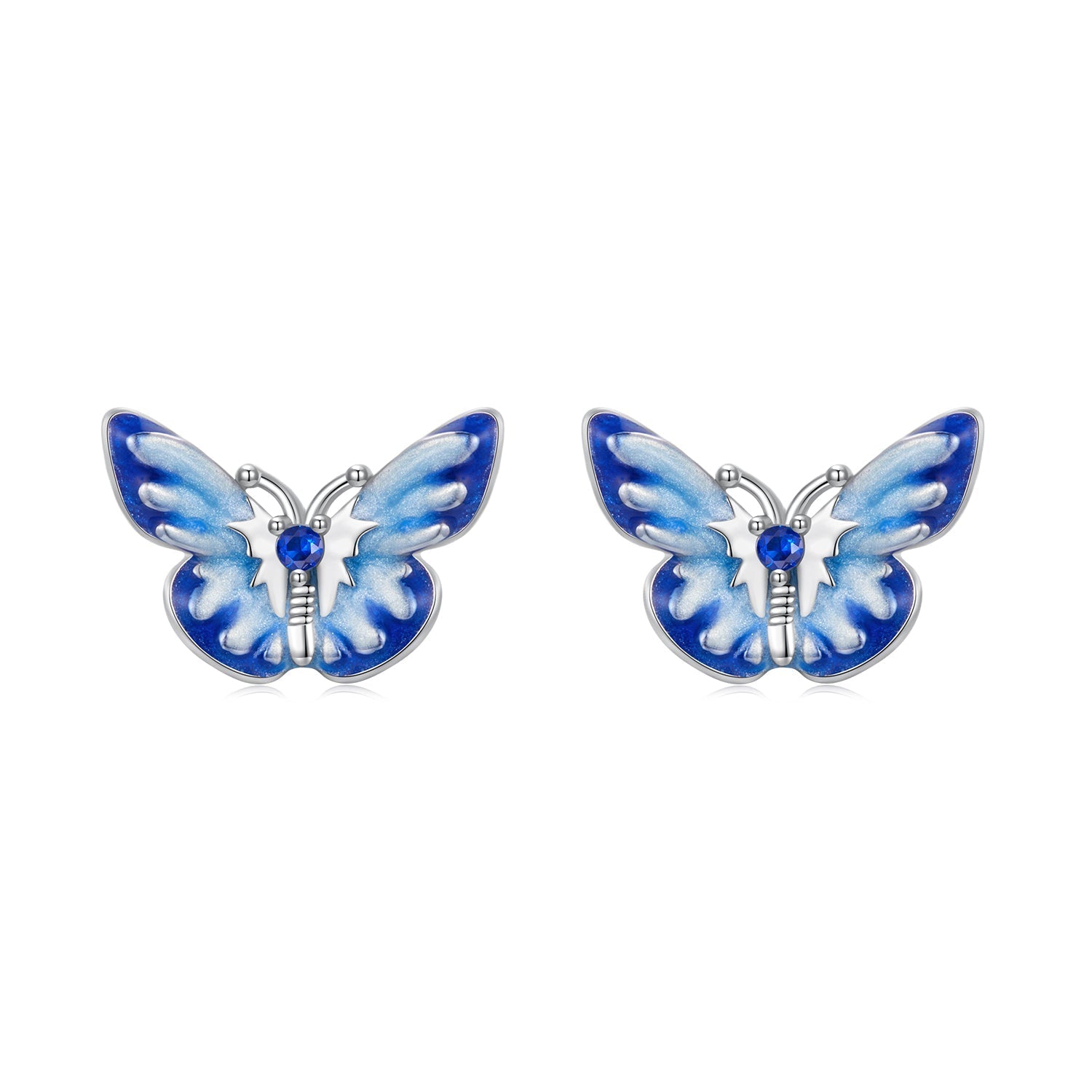 925 Sterling Silver Enamel Pavé Cz Earrings for Women DestGlow