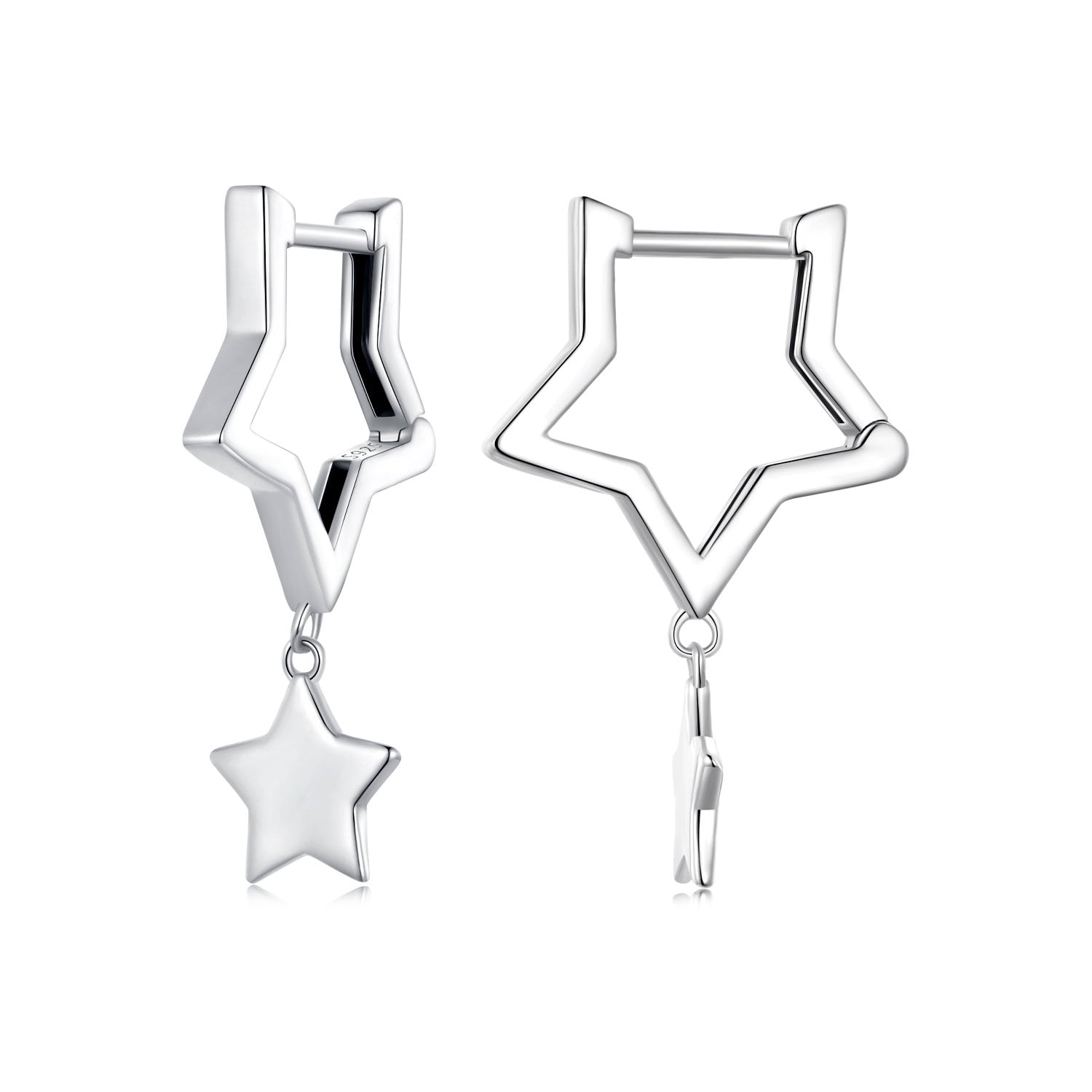 925 Sterling Silver Earrings 25*8mm for Women DestGlow