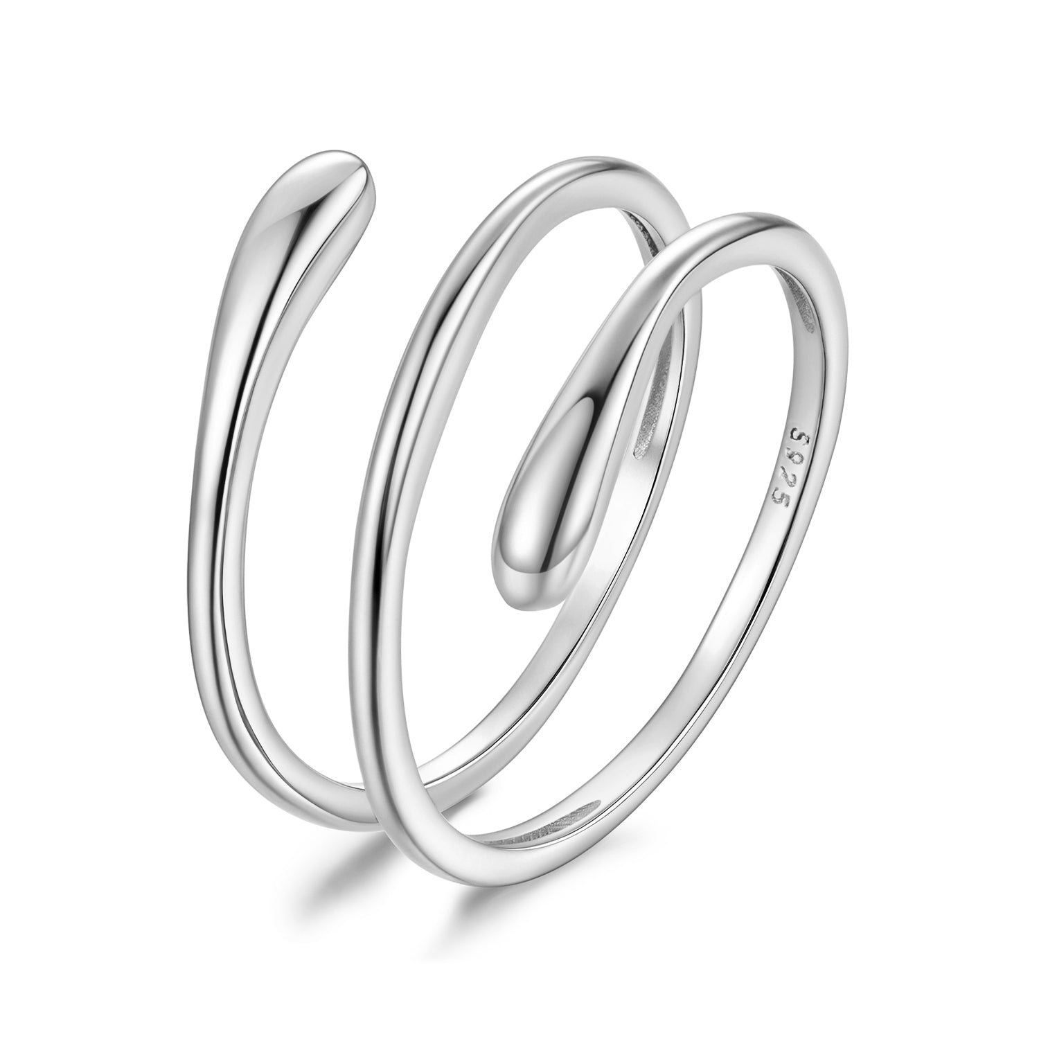 925 Sterling Silver Oxidized Silver Adjustable Rings DestGlow