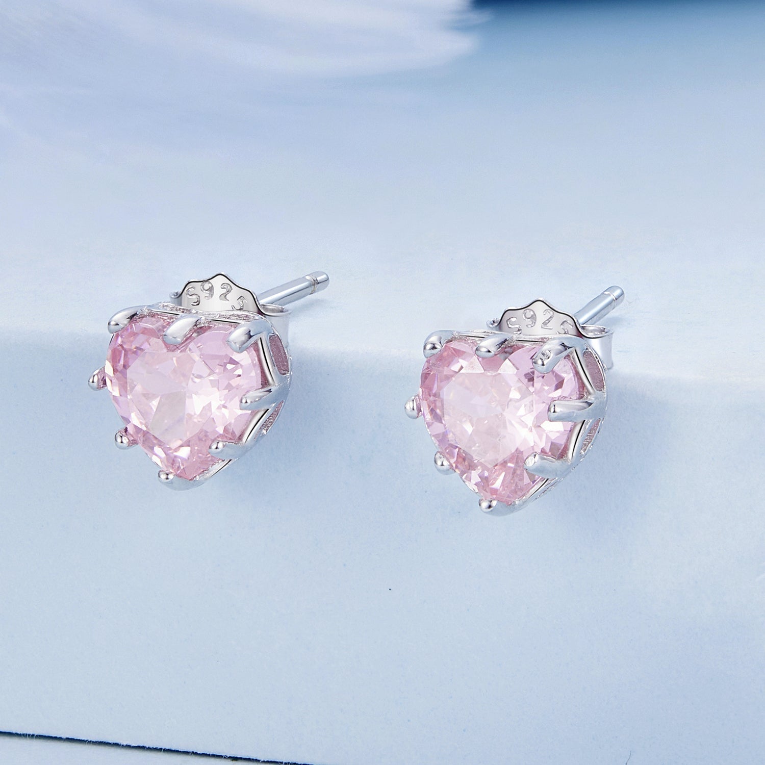 925 Sterling Silver Earrings with Pavé Setting CZ for Women DestGlow