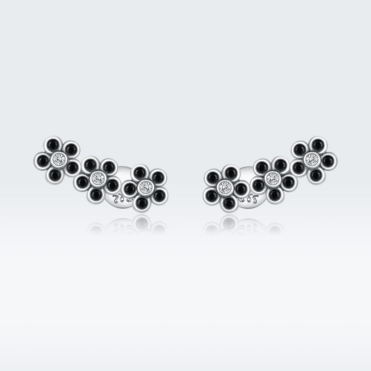 925 Sterling Silver Earrings with Pavé Setting CZ DestGlow