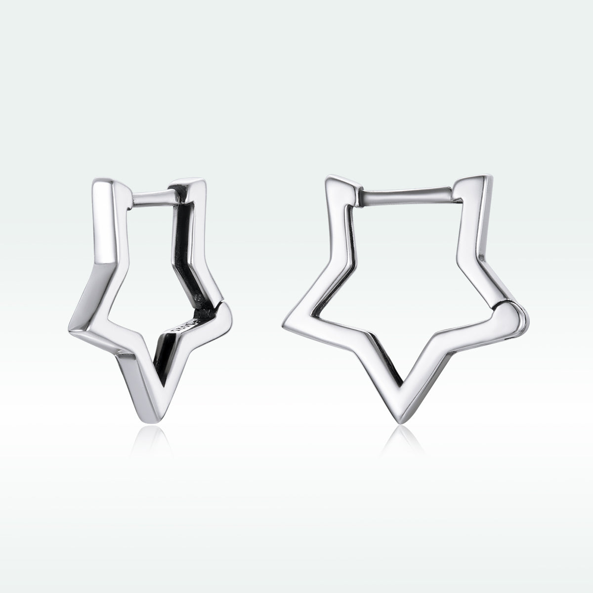 925 Sterling Silver Earrings 1.5cm x 1.7cm for Women DestGlow